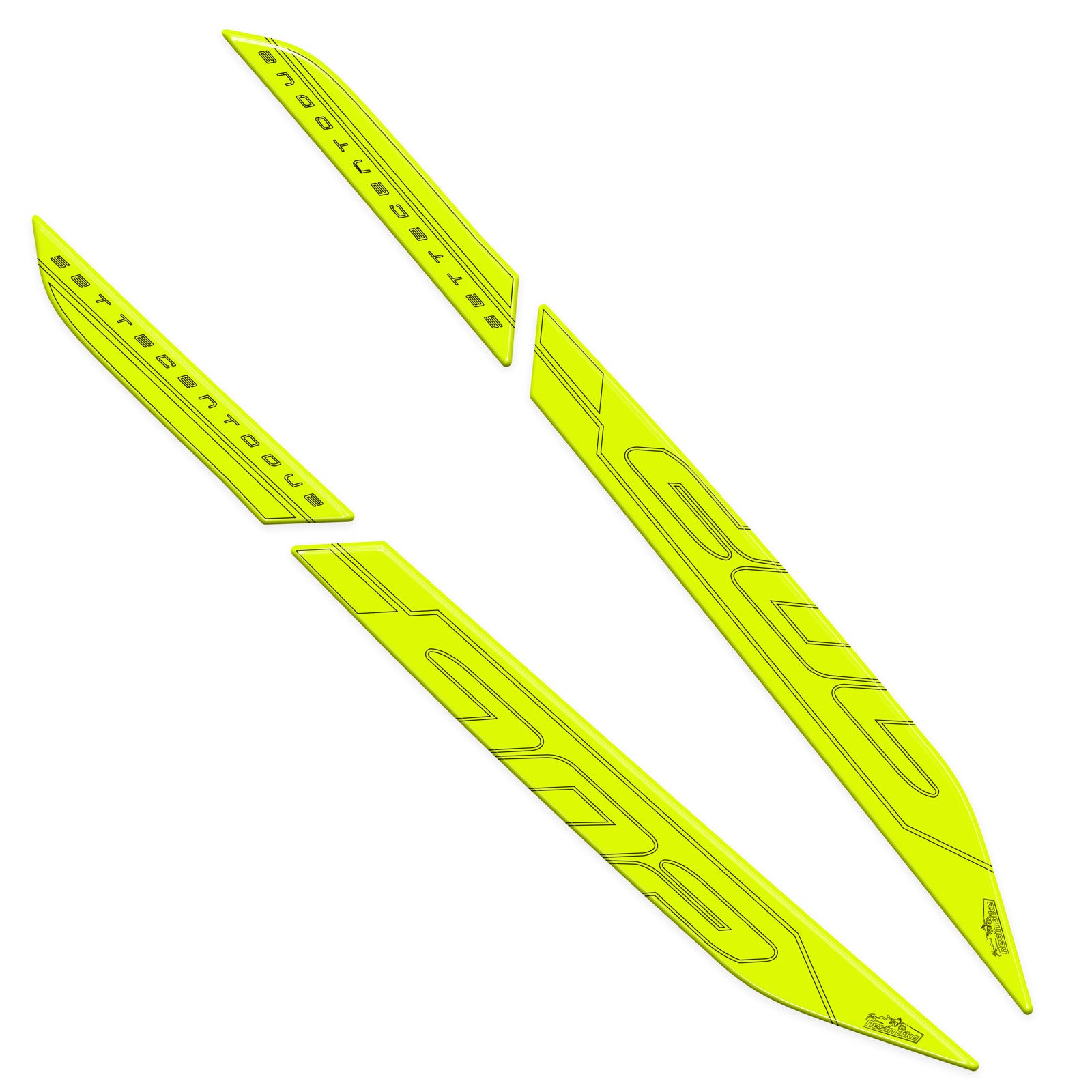 Resin Bike 3D Motorcycle Stickers - Passenger Handles | Benelli TRK 702 / 702 X 2023>2026 RB-1000678600006 - Pyramid Motorcycle Accessories