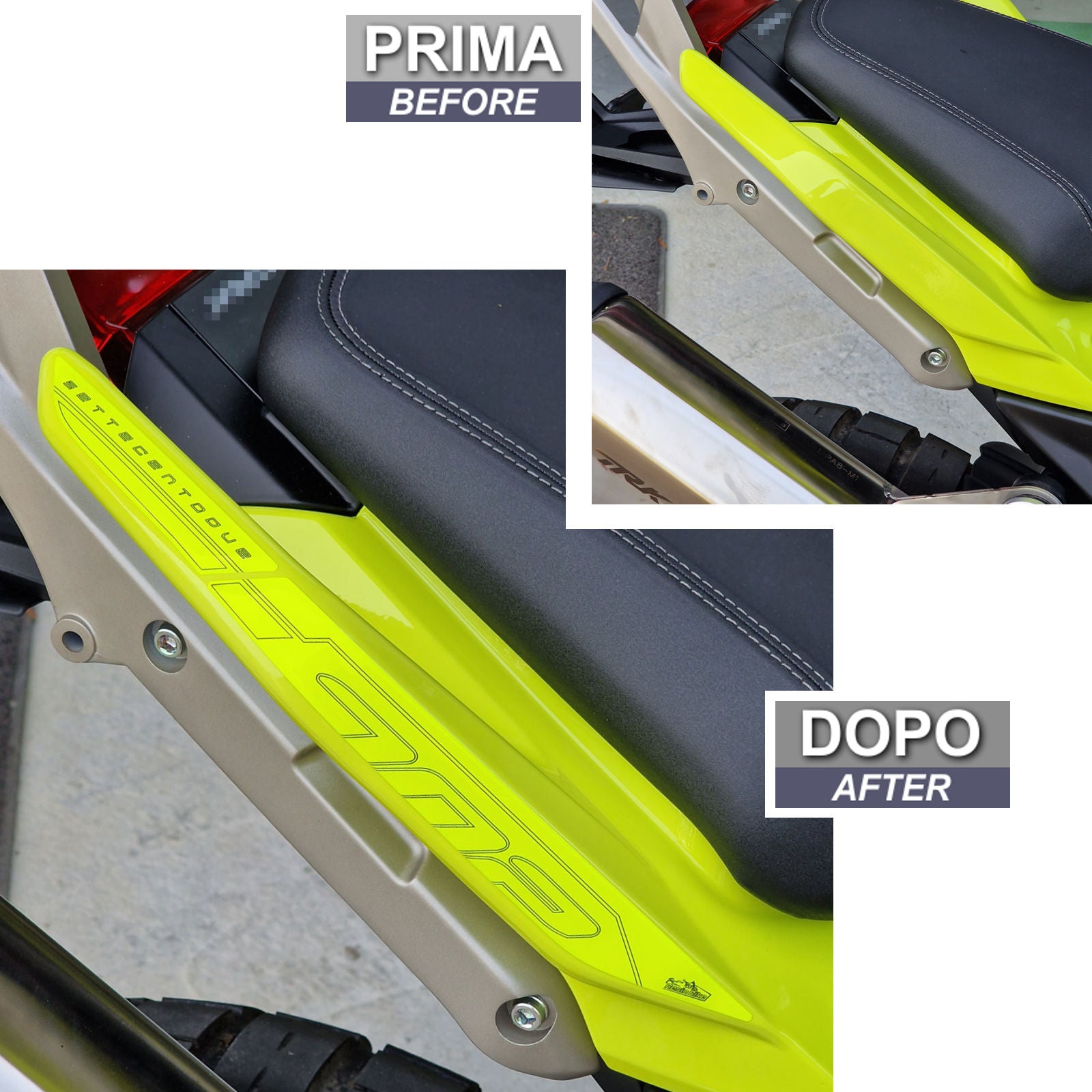 Resin Bike 3D Motorcycle Stickers - Passenger Handles | Benelli TRK 702 / 702 X 2023>2026 RB-1000678600006 - Pyramid Motorcycle Accessories