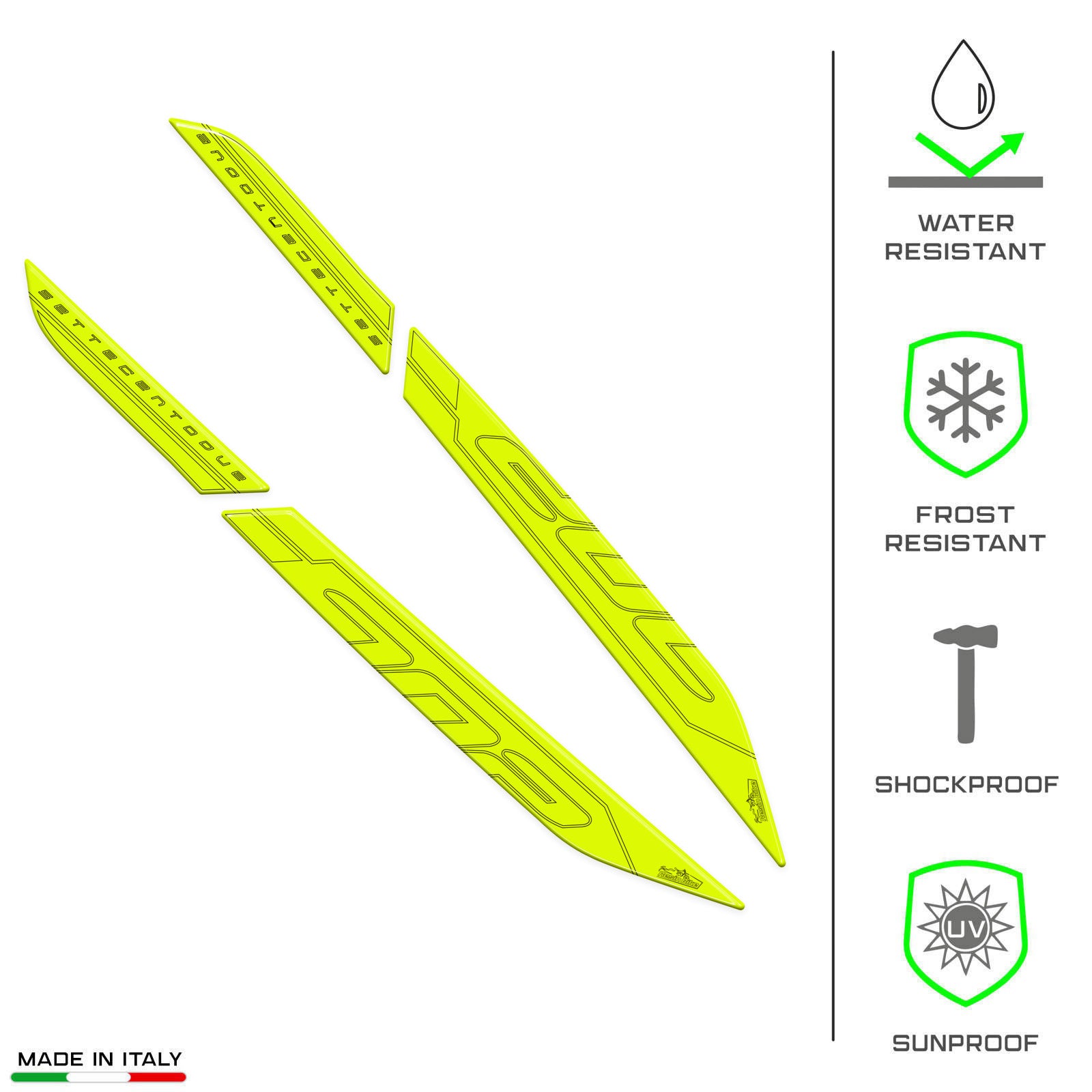 Resin Bike 3D Motorcycle Stickers - Passenger Handles | Benelli TRK 702 / 702 X 2023>2026 RB-1000678600006 - Pyramid Motorcycle Accessories