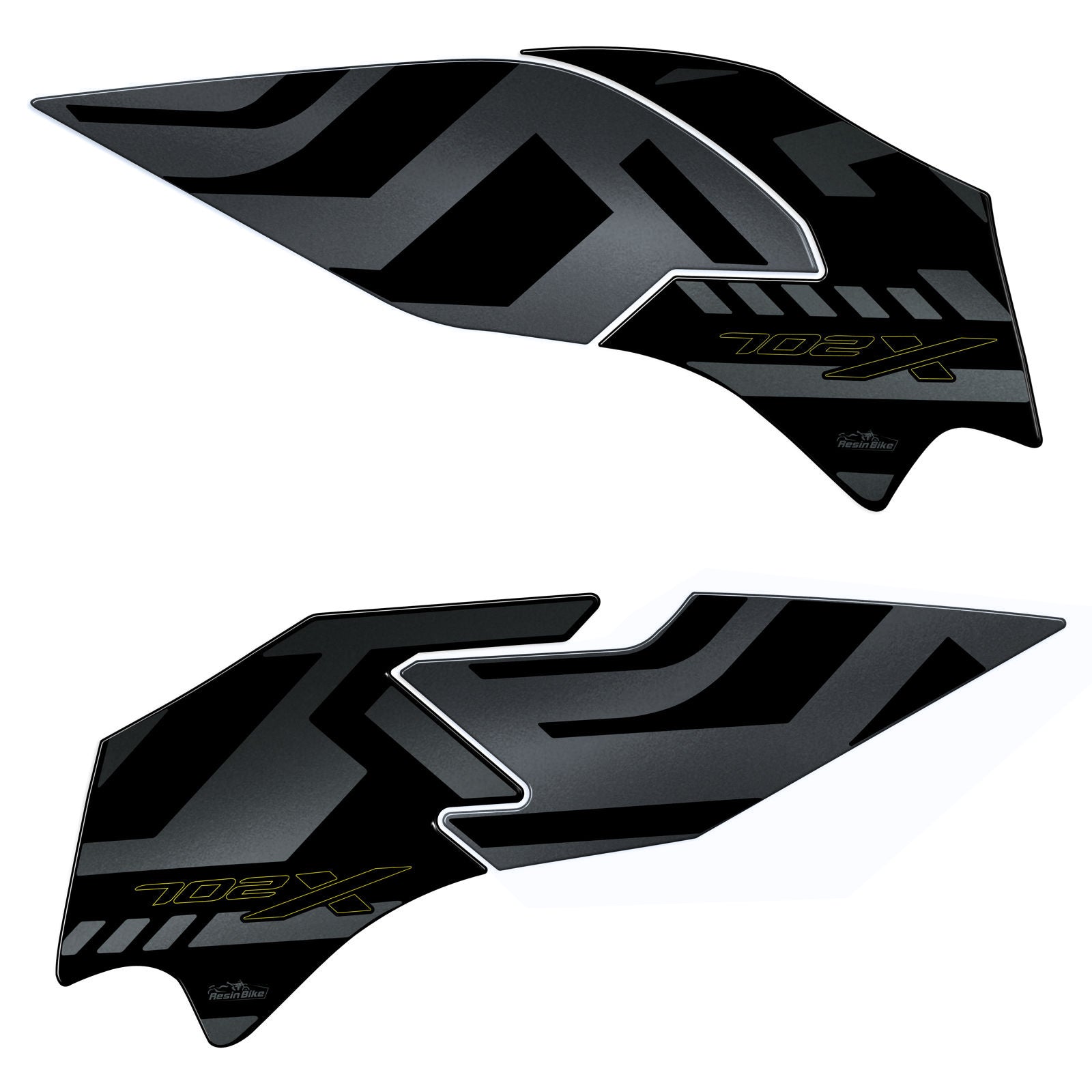 Resin Bike 3D Motorcycle Stickers - Tank Sides | Benelli TRK 702 X 2023>2026 RB-1000679900006 - Pyramid Motorcycle Accessories