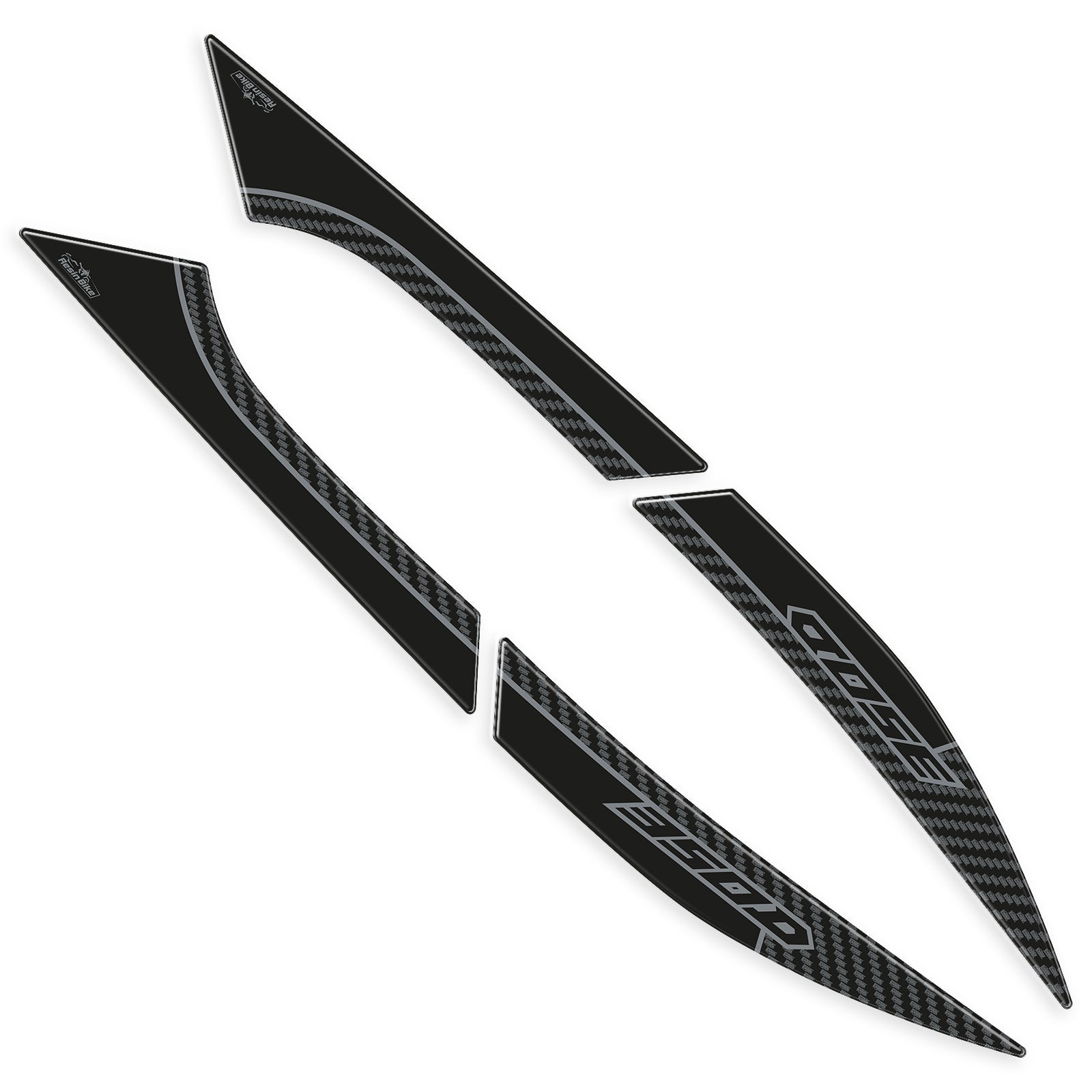 Resin Bike 3D Motorcycle Stickers - Passenger Handles | Zontes ZT350D 2023>Current - Pyramid Motorcycle Accessories