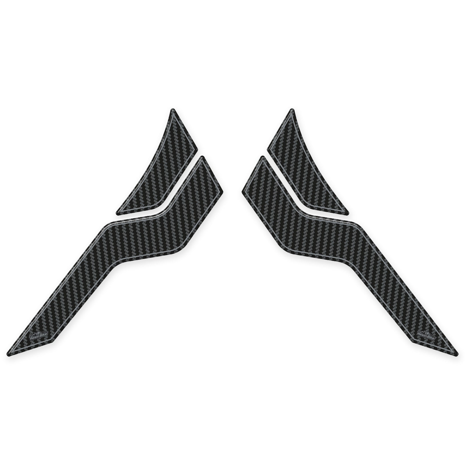 Resin Bike 3D Motorcycle Stickers - Side Panels | Zontes 350D 2023>Current - Pyramid Motorcycle Accessories