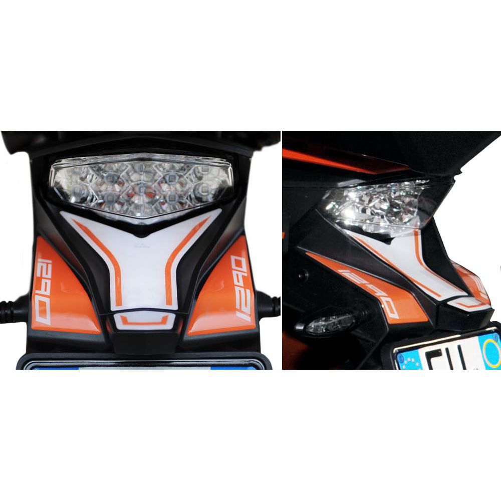 Resin Bike 3D Motorcycle Stickers - Tail Section | KTM 1290 Super Adventure S 2017>2020 RB-B79762Z4 - Pyramid Motorcycle Accessories