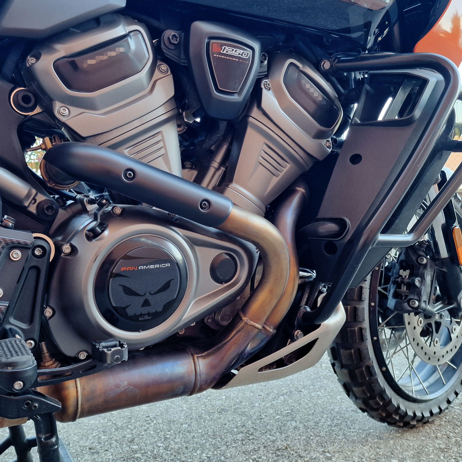 Resin Bike 3D Motorcycle Stickers - Variator Cover | Harley Davidson Pan America 1250 2020>2025 - Pyramid Motorcycle Accessories