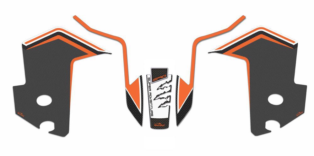 Resin Bike 3D Motorcycle Stickers - Basic Kit | KTM 1290 Super Adventure S 2017>2020 RB-B81771I3 - Pyramid Motorcycle Accessories