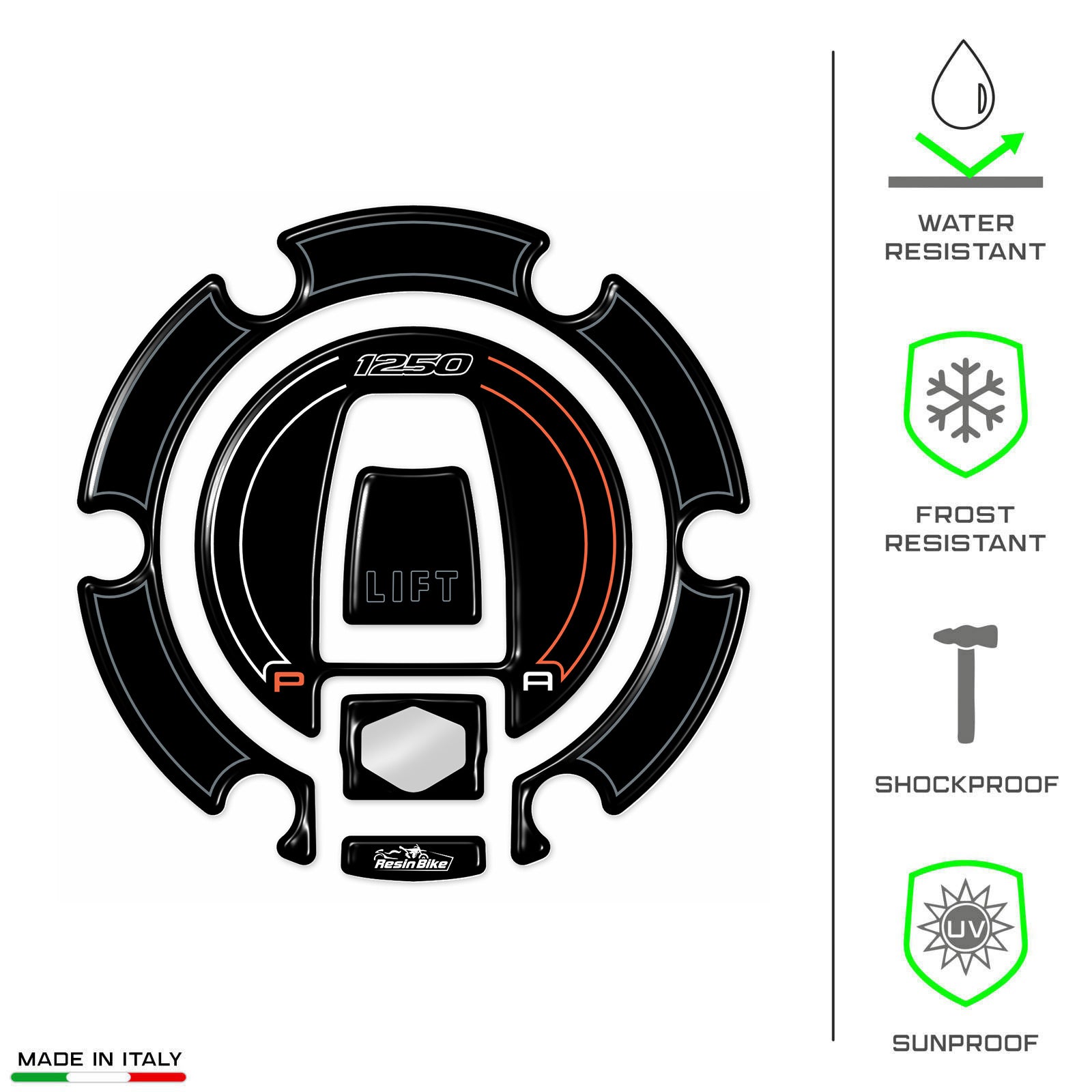 Resin Bike 3D Motorcycle Stickers - Fuel Cap | Harley Davidson Pan America 1250 2020>2025 - Pyramid Motorcycle Accessories