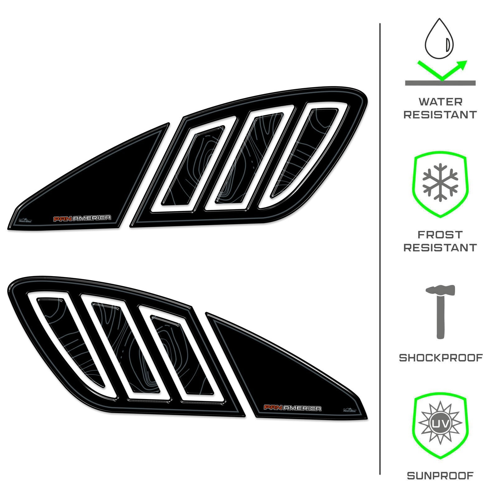 Resin Bike 3D Motorcycle Stickers - Tank Sides | Harley Davidson Pan America 1250 2020>2026 - Pyramid Motorcycle Accessories