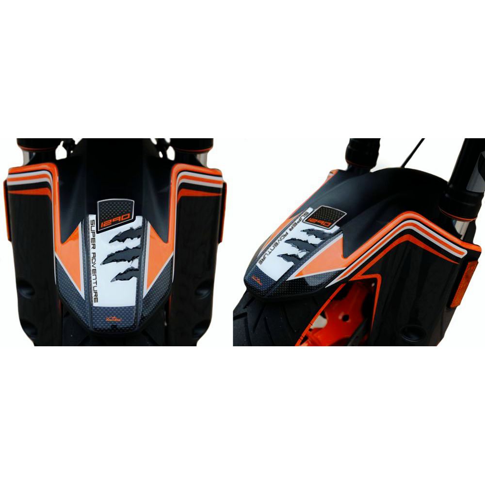Resin Bike 3D Motorcycle Stickers - Front Fender | KTM 1290 Super Adventure S 2017>2020 RB-BF886449 - Pyramid Motorcycle Accessories