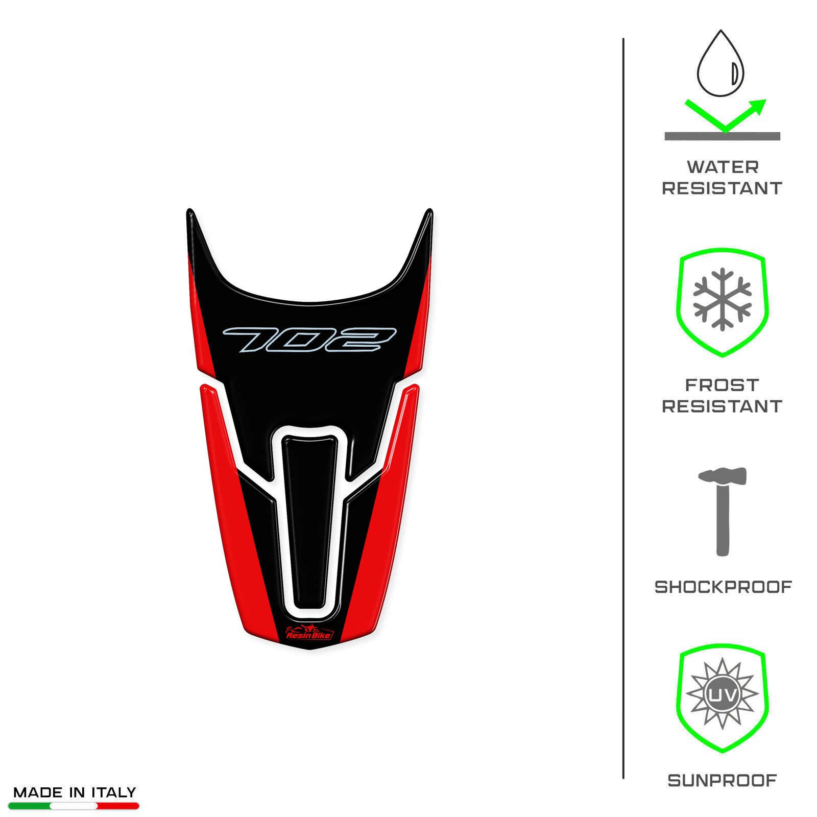 Resin Bike 3D Motorcycle Stickers - Beak | Benelli TRK 702 / 702 X 2023>2026 RB-1000682600009 - Pyramid Motorcycle Accessories
