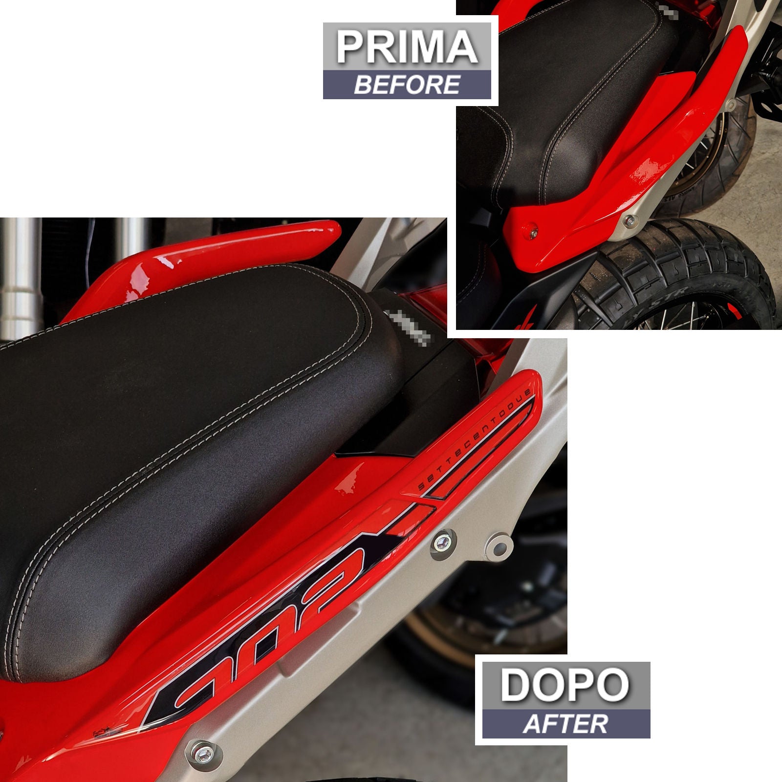 Resin Bike 3D Motorcycle Stickers - Passenger Handles | Benelli TRK 702 / 702 X 2023>2026 RB-1000682700006 - Pyramid Motorcycle Accessories