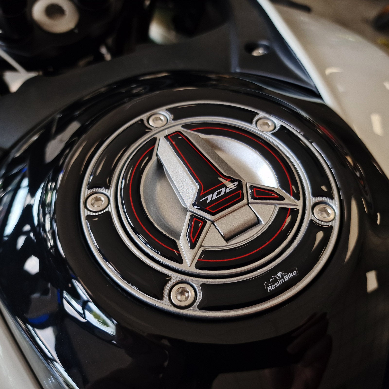 Resin Bike 3D Motorcycle Stickers - Fuel Cap | Benelli TRK 702/702X 2023>2025 - Pyramid Motorcycle Accessories
