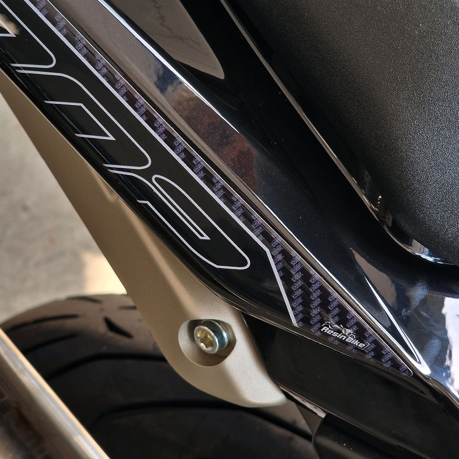 Resin Bike 3D Motorcycle Stickers - Passenger Handles | Benelli TRK 702 / 702 X 2023>2026 RB-1000728000008 - Pyramid Motorcycle Accessories