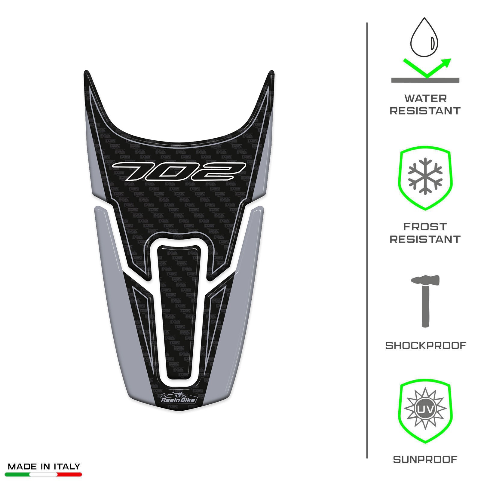 Resin Bike 3D Motorcycle Stickers - Beak | Benelli TRK 702 / 702 X 2023>2026 RB-1000683600008 - Pyramid Motorcycle Accessories
