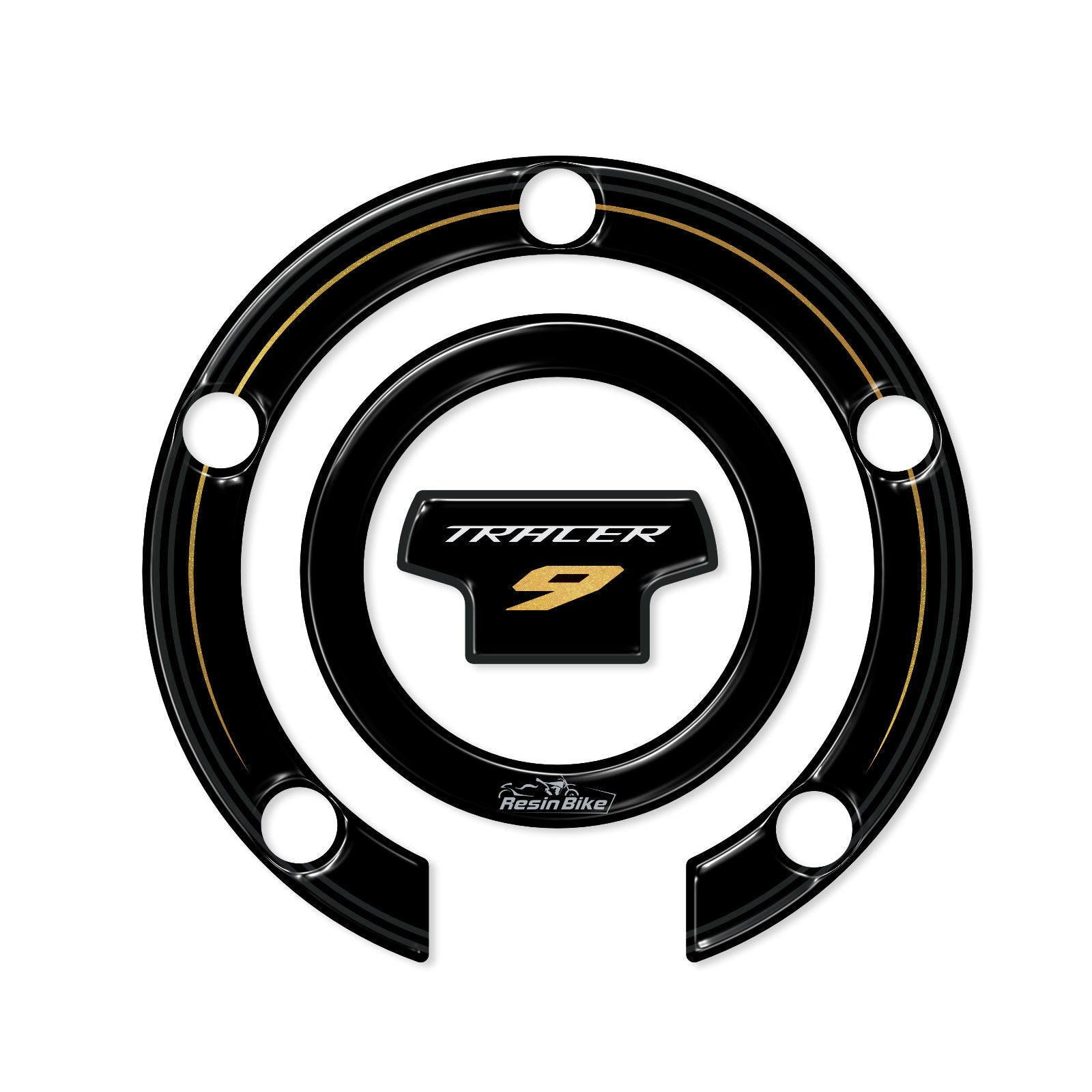 Resin Bike 3D Motorcycle Stickers - Fuel Cap | Yamaha Tracer 9/9GT/9GT+ 2021>2024 - Pyramid Motorcycle Accessories