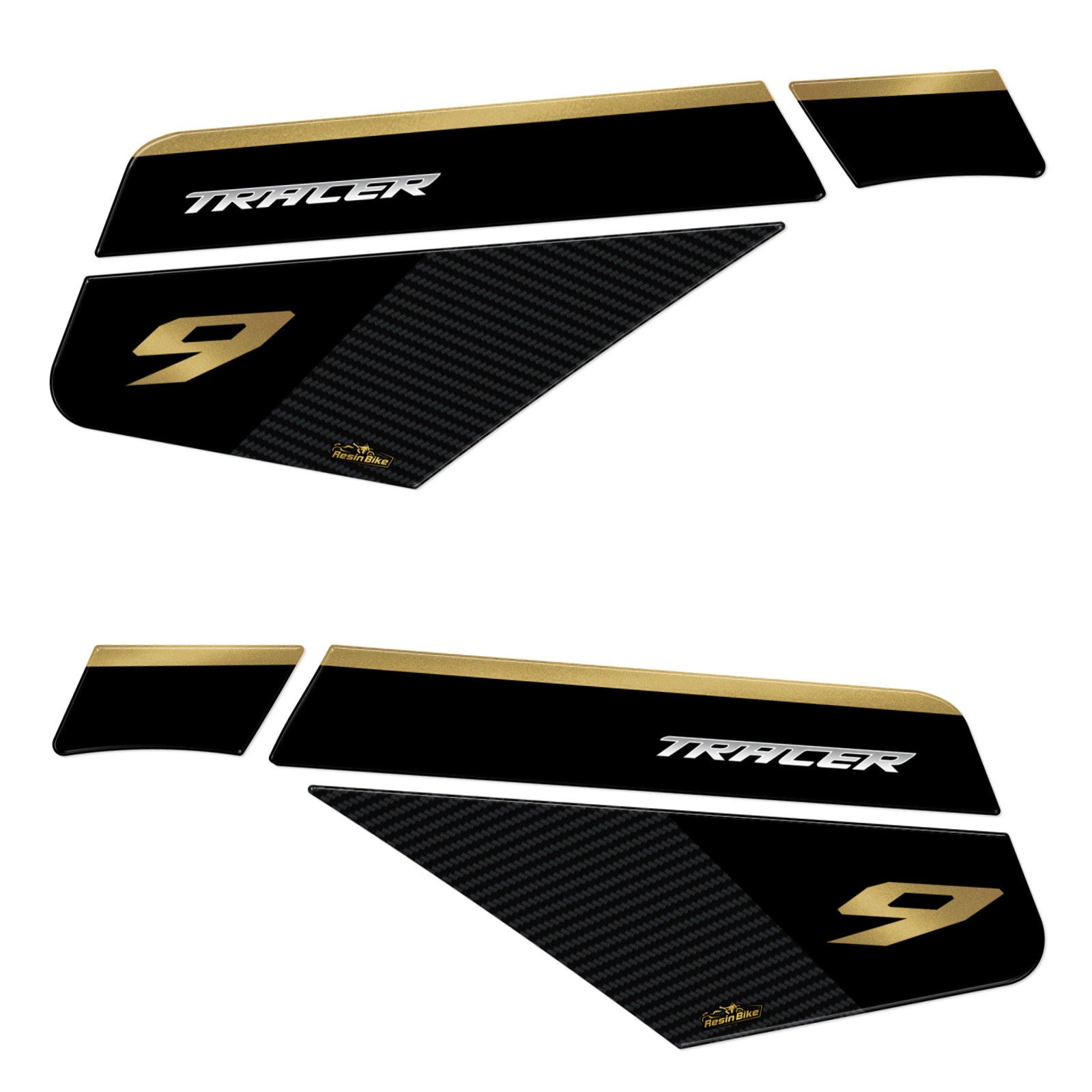 Resin Bike 3D Motorcycle Stickers - Tank Sides | Yamaha Tracer 9/9GT/9GT+ 2021>2024 - Pyramid Motorcycle Accessories