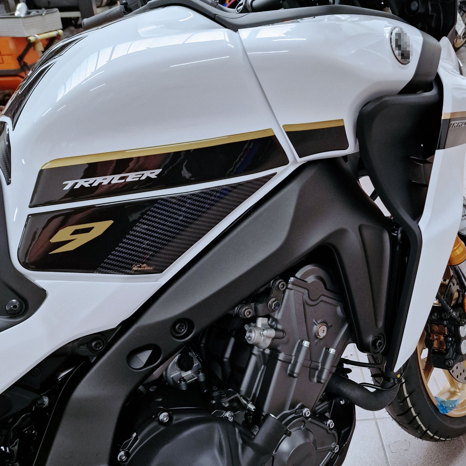 Resin Bike 3D Motorcycle Stickers - Tank Sides | Yamaha Tracer 9/9GT/9GT+ 2021>2024 - Pyramid Motorcycle Accessories