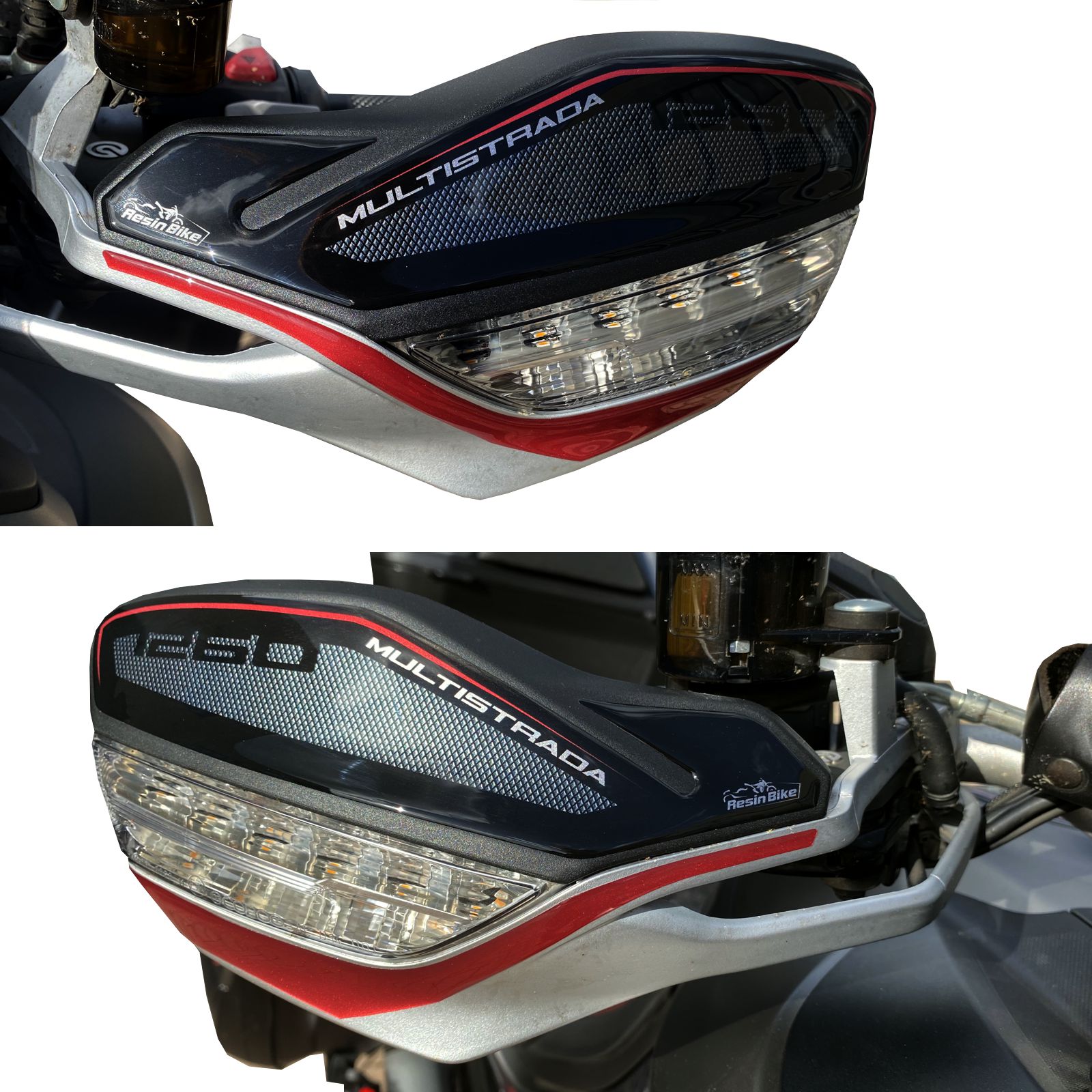 Resin Bike 3D Motorcycle Stickers - Basic Kit | Ducati Multistrada 1260 S 2018>2020 - Pyramid Motorcycle Accessories