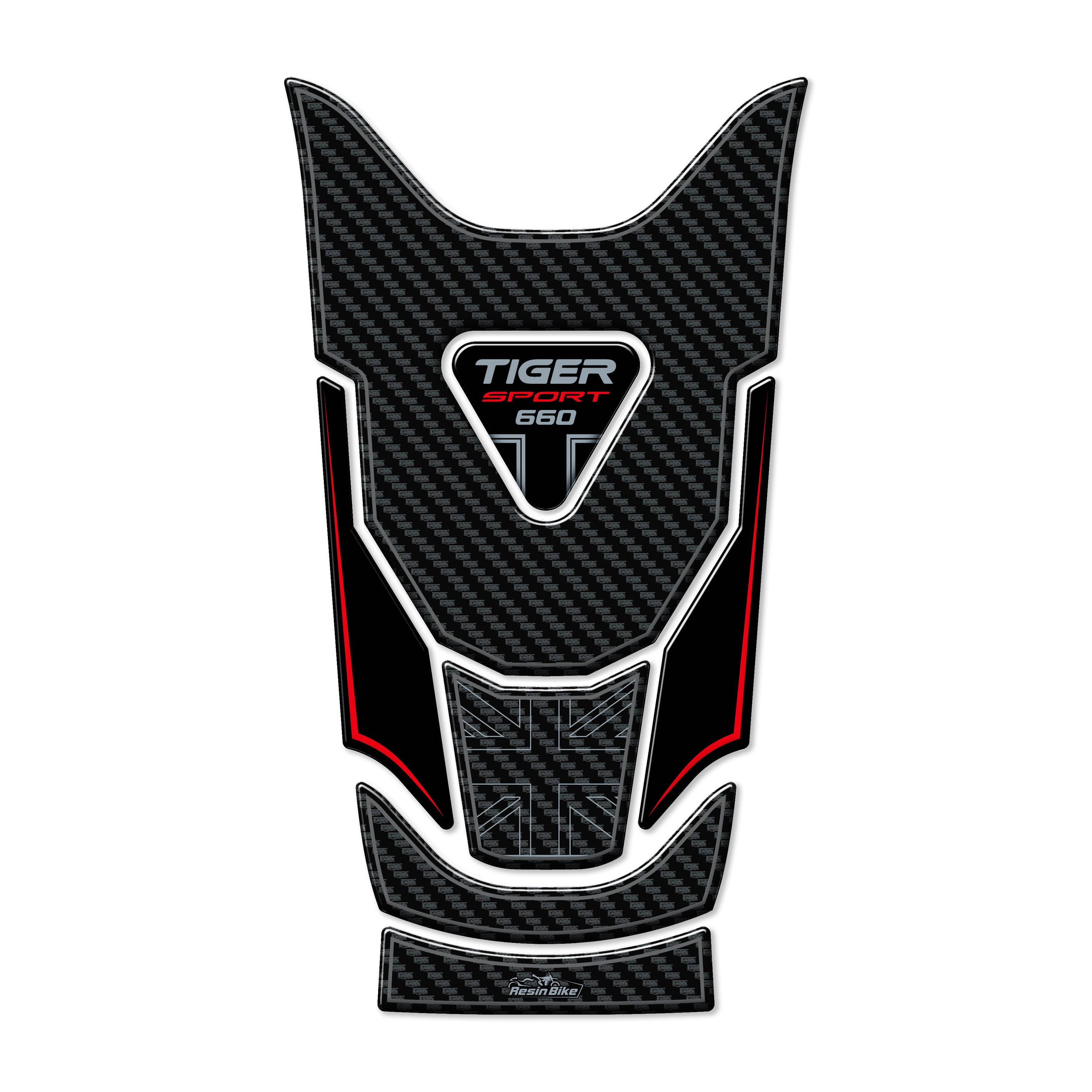 Resin Bike 3D Motorcycle Stickers - Tank Pad | Triumph Tiger Sport 660/800 2022>2025 - Pyramid Motorcycle Accessories