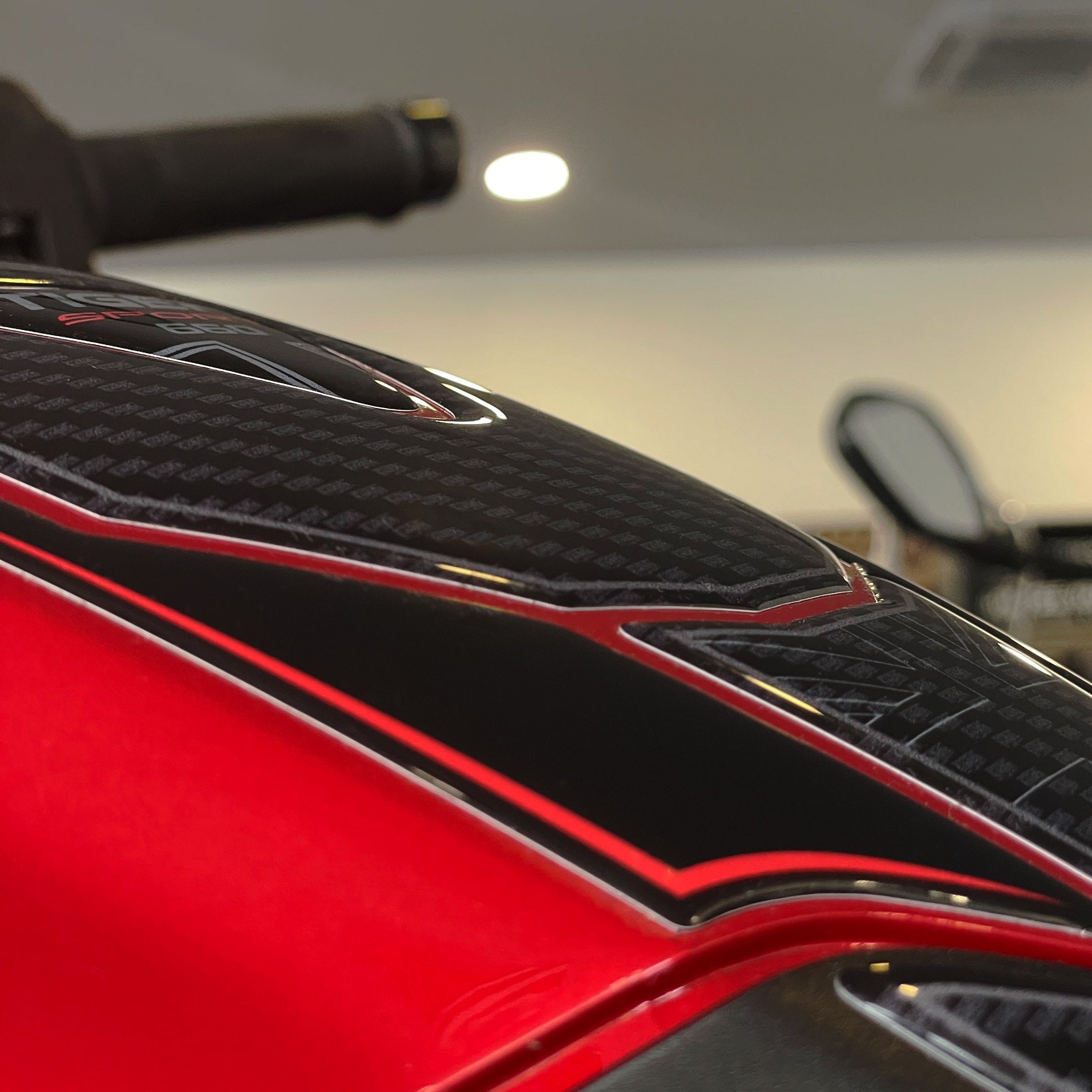Resin Bike 3D Motorcycle Stickers - Tank Pad | Triumph Tiger Sport 660/800 2022>2025 - Pyramid Motorcycle Accessories
