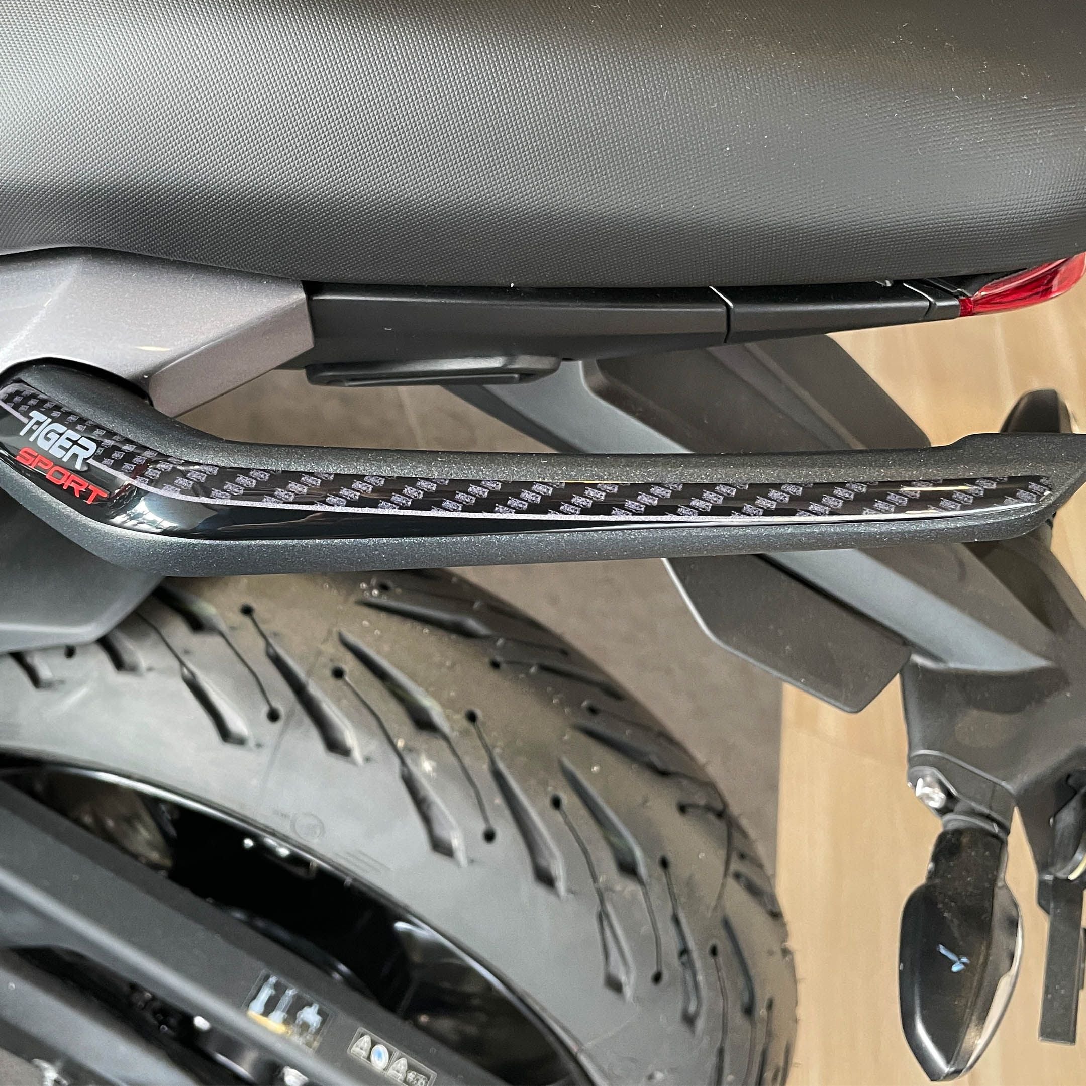 Resin Bike 3D Motorcycle Stickers - Passenger Handles | Triumph Tiger Sport 660/800 2022>2025 - Pyramid Motorcycle Accessories