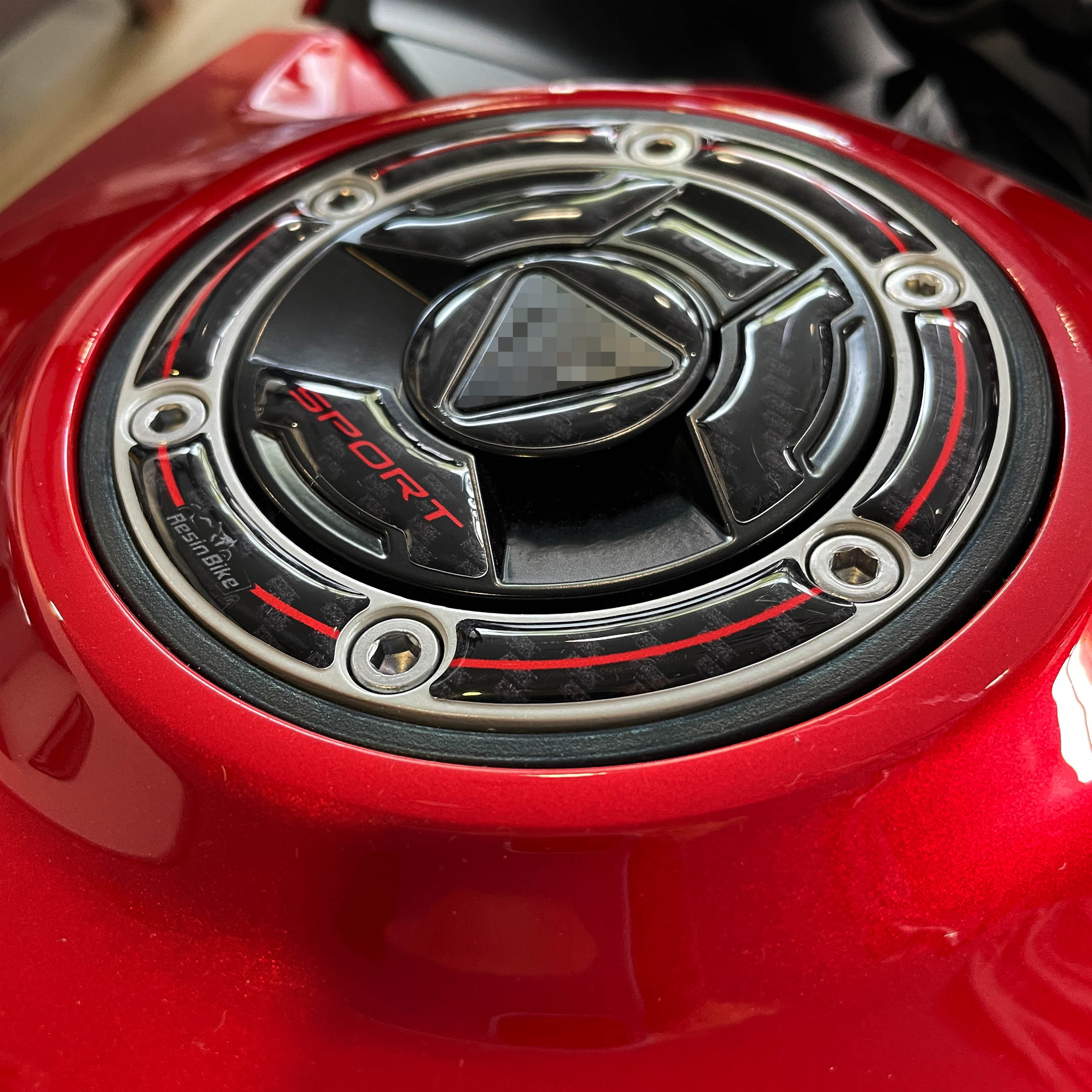 Resin Bike 3D Motorcycle Stickers - Fuel Cap | Triumph Tiger Sport 660/800 2022>2025 - Pyramid Motorcycle Accessories