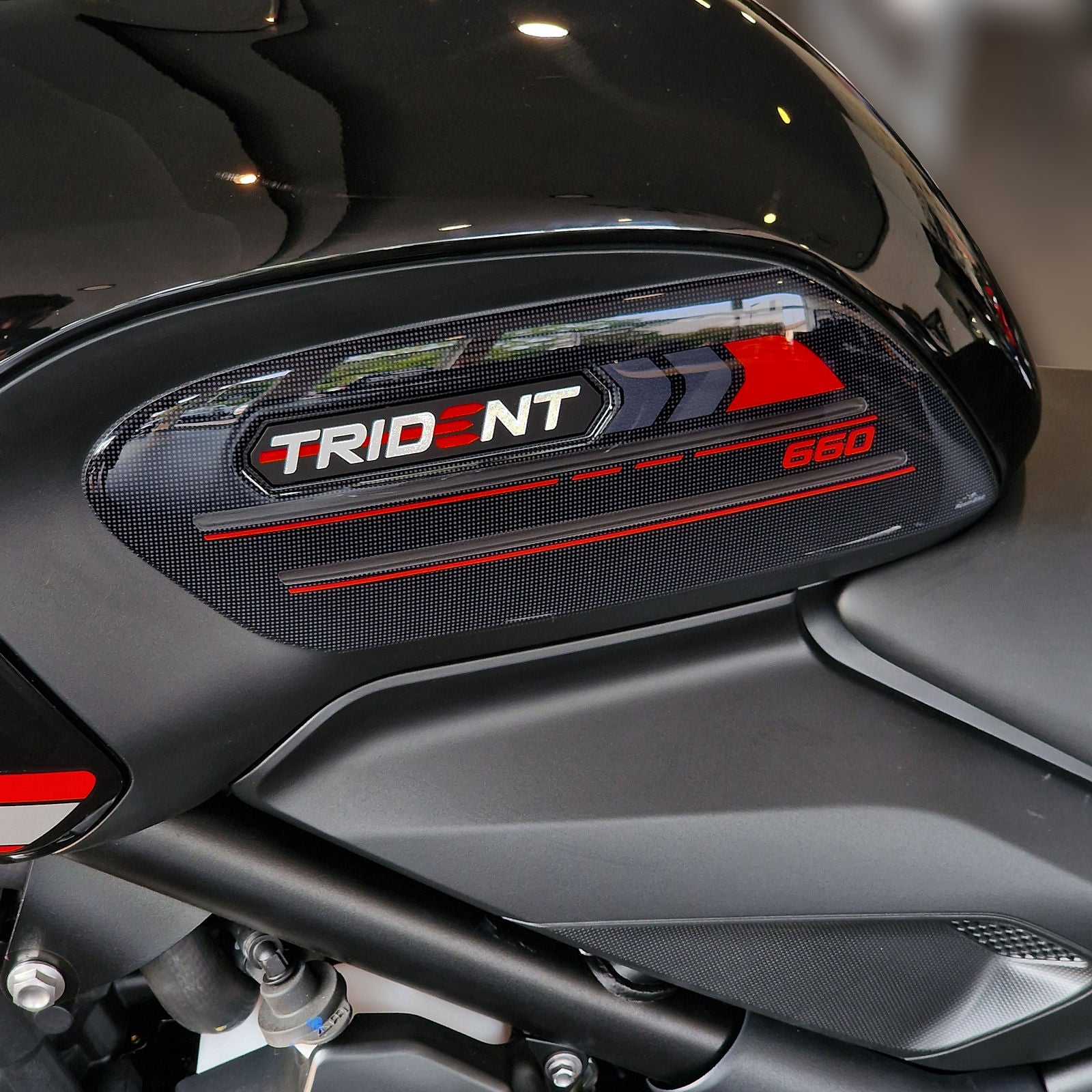 Resin Bike 3D Motorcycle Stickers - Full Kit | Triumph Trident 660 2021>2025 - Pyramid Motorcycle Accessories
