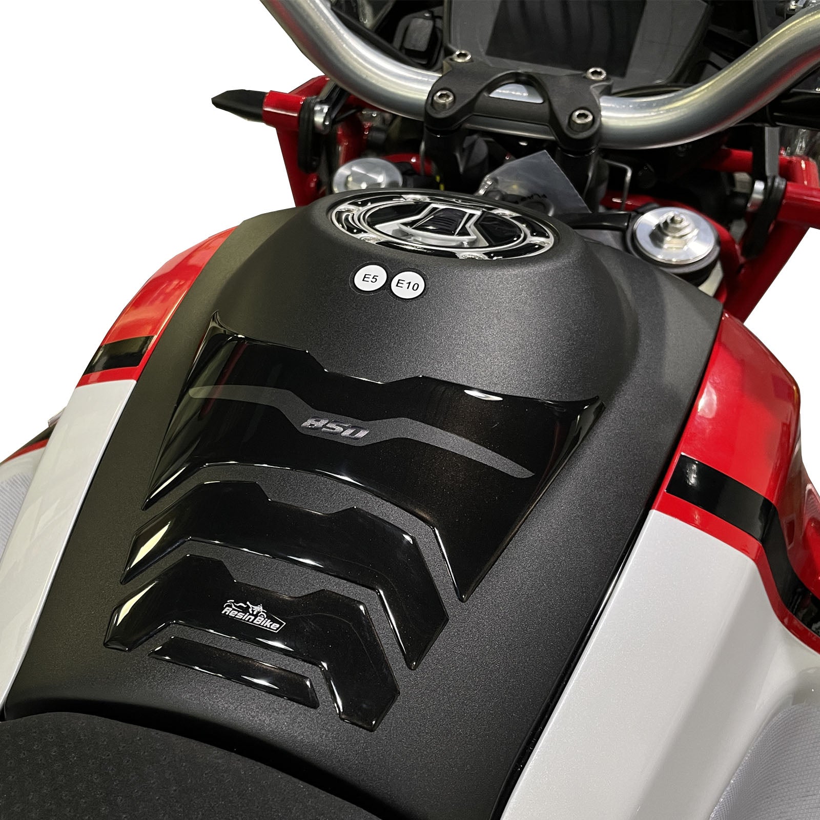 Resin Bike 3D Motorcycle Stickers - Tank Kit | Moto Guzzi V85 TT 2021>2022 - Pyramid Motorcycle Accessories
