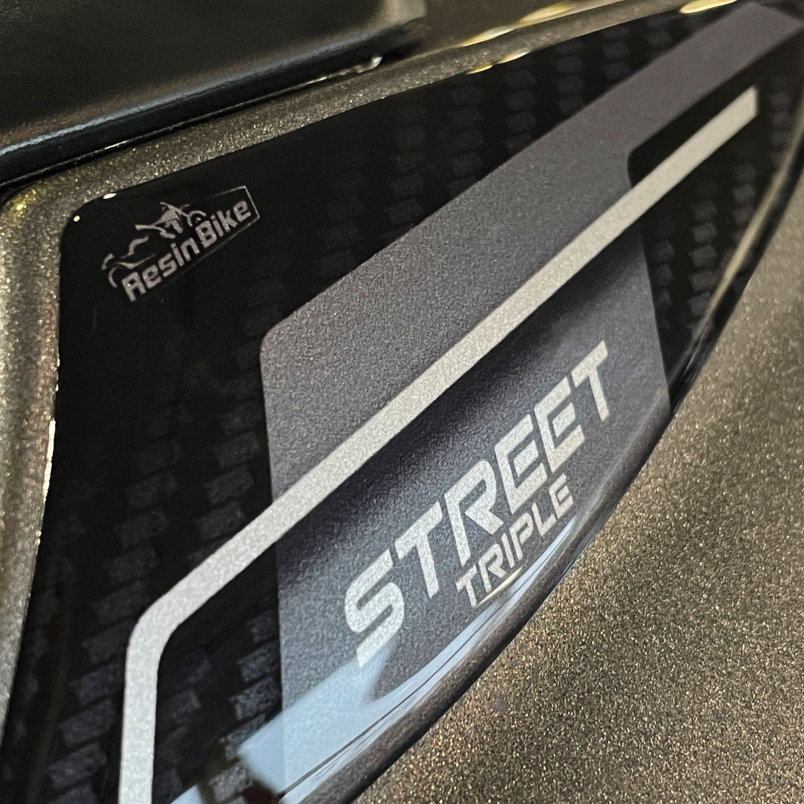 Resin Bike 3D Motorcycle Stickers - Tail Section | Triumph Street Triple 765 RS 2023>2025 - Pyramid Motorcycle Accessories