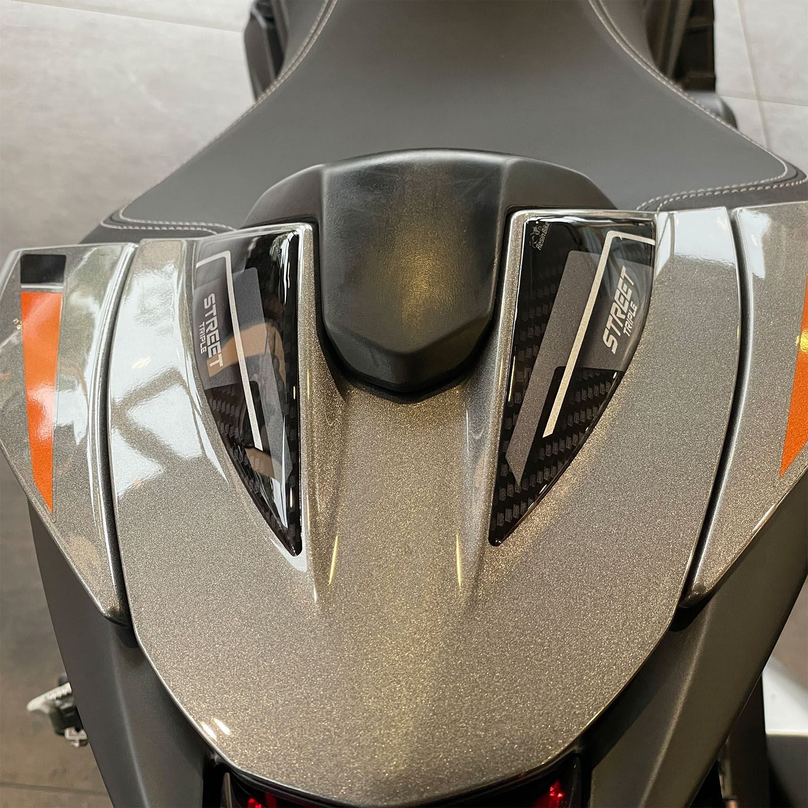 Resin Bike 3D Motorcycle Stickers - Tail Section | Triumph Street Triple 765 RS 2023>2025 - Pyramid Motorcycle Accessories