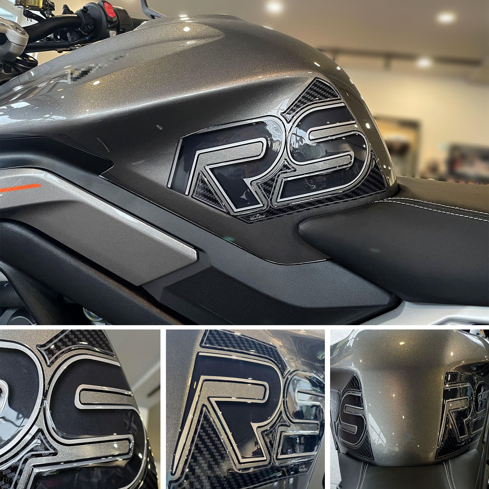 Resin Bike 3D Motorcycle Stickers - Tank Sides | Triumph Street Triple 765 RS 2023>2025 - Pyramid Motorcycle Accessories