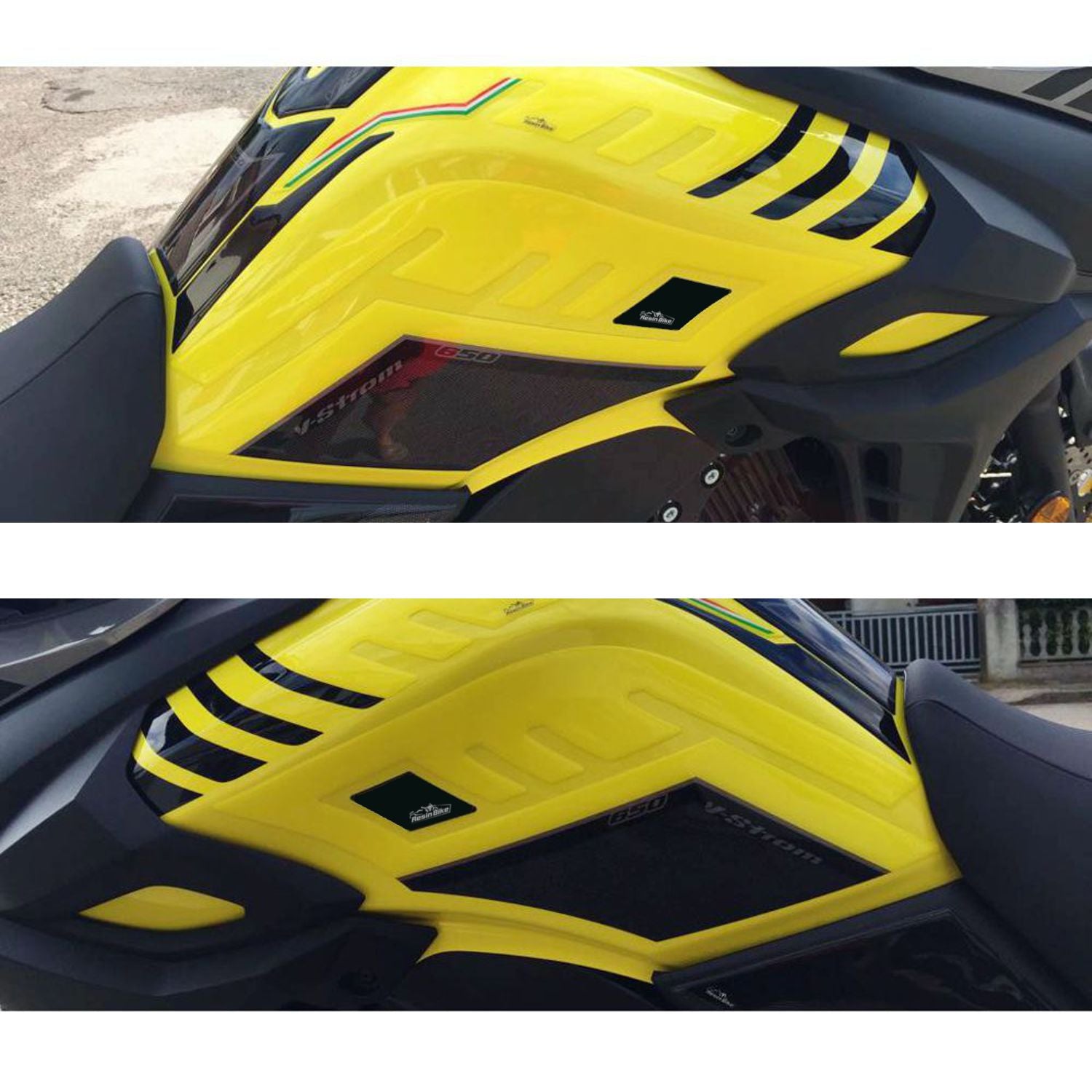 Resin Bike 3D Motorcycle Stickers - Tank Sides | Suzuki V-Strom 650 2017>2023 RB-B14244F5 - Pyramid Motorcycle Accessories