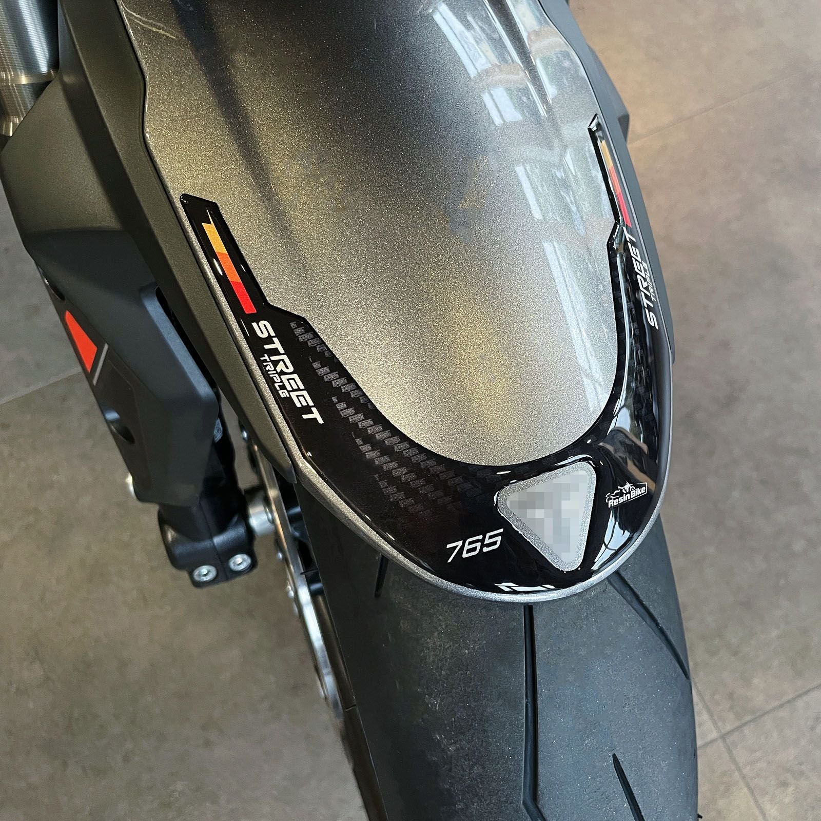 Resin Bike 3D Motorcycle Stickers - Full Kit | Triumph Street Triple 765 RS 2023>2025 - Pyramid Motorcycle Accessories