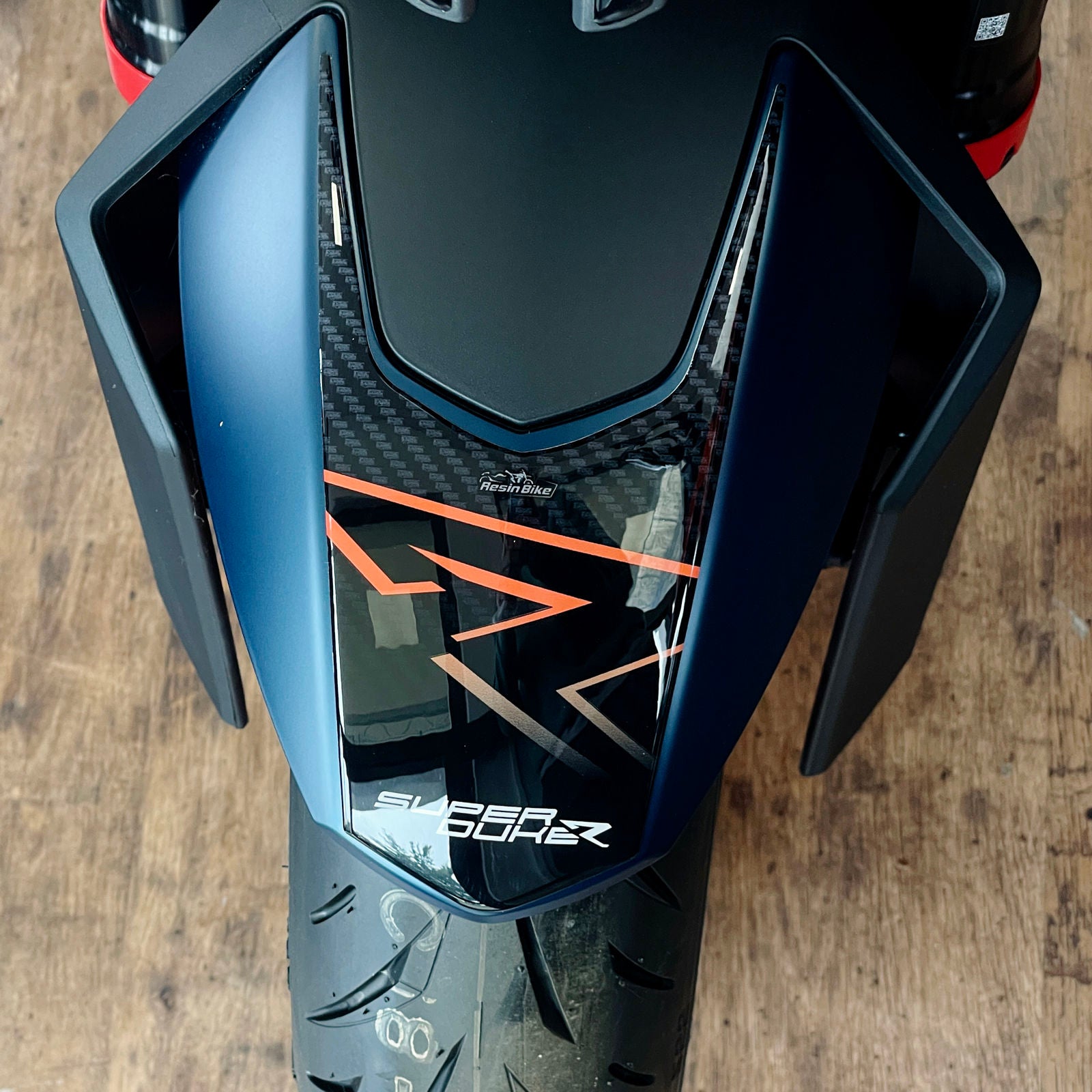 Resin Bike 3D Motorcycle Stickers - Front Fender | KTM 1290 Super Duke R 2022>2023 - Pyramid Motorcycle Accessories