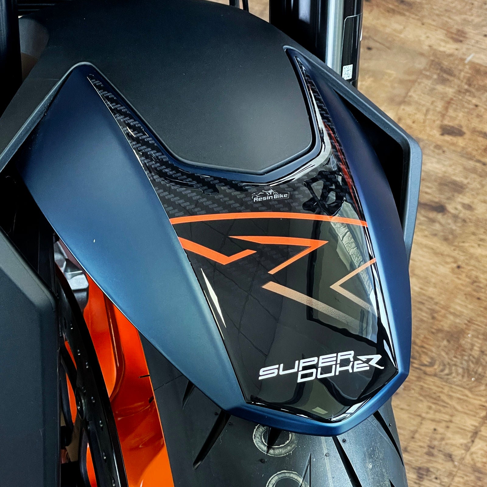 Resin Bike 3D Motorcycle Stickers - Front Fender | KTM 1290 Super Duke R 2022>2023 - Pyramid Motorcycle Accessories