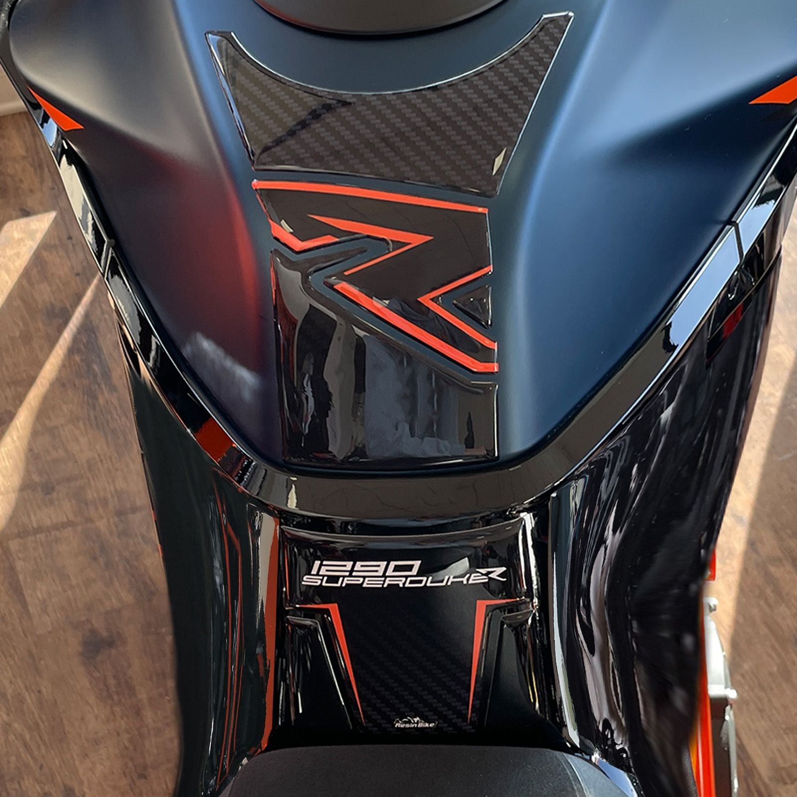 Resin Bike 3D Motorcycle Stickers - Tank Pad | KTM 1290 Super Duke R 2022>2023 - Pyramid Motorcycle Accessories