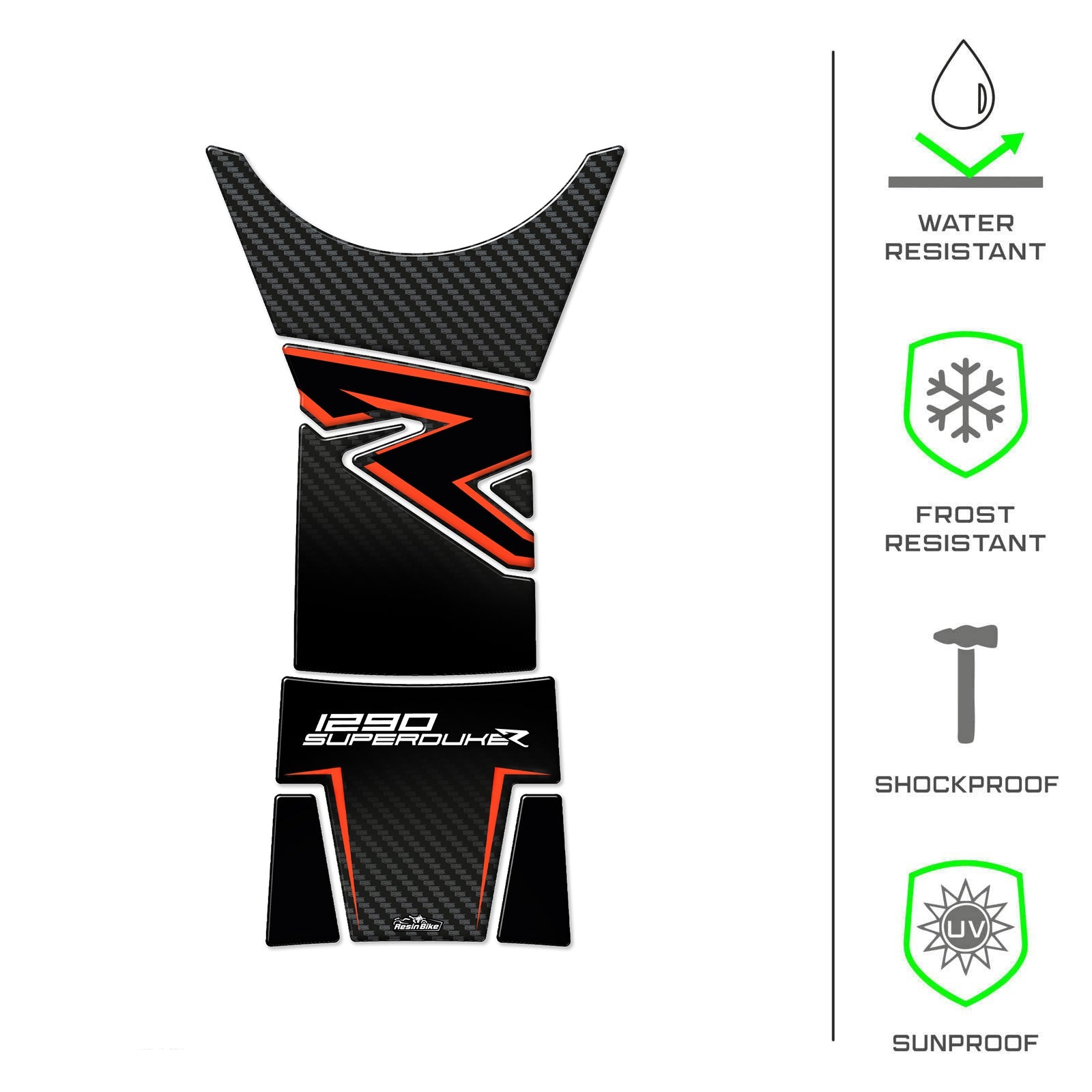 Resin Bike 3D Motorcycle Stickers - Tank Kit | KTM 1290 Super Duke R 2022>2023 RB-1000690000006 - Pyramid Motorcycle Accessories
