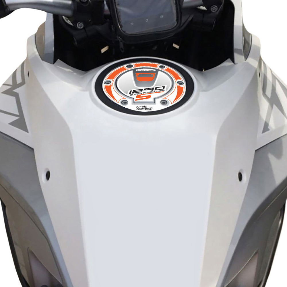Resin Bike 3D Motorcycle Stickers - Fuel Cap | KTM 1290 Super Adventure S 2017>2020 - Pyramid Motorcycle Accessories