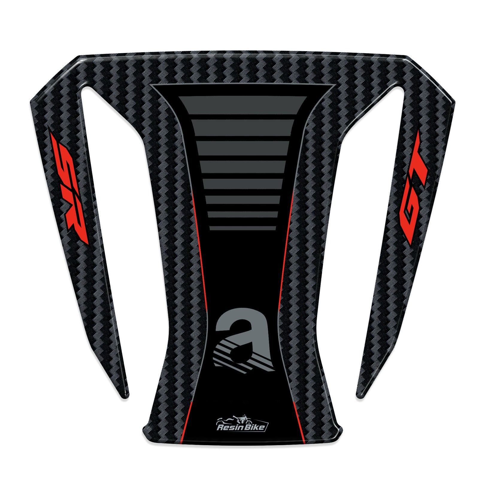 Resin Bike 3D Motorcycle Stickers - Frontal Area | Aprilia SR 125 / SR 200 Factory 2022>2026 - Pyramid Motorcycle Accessories
