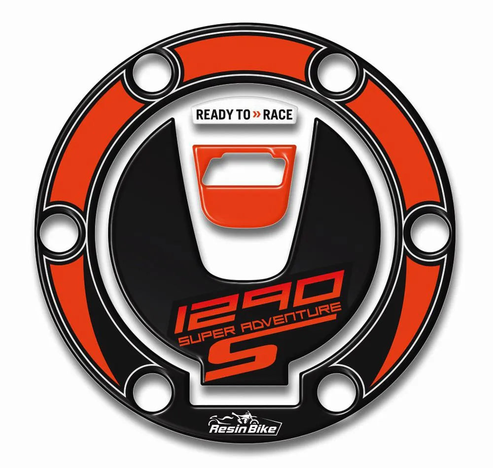 Resin Bike 3D Motorcycle Stickers - Fuel Cap | KTM 1290 Super Adventure S 2017>Current - Pyramid Motorcycle Accessories
