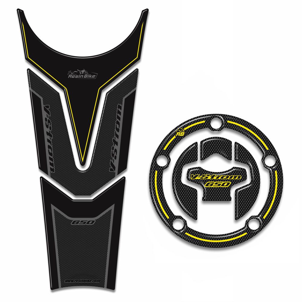 Resin Bike 3D Motorcycle Stickers - Basic Kit | Suzuki V-Strom 650 2017>2023 - Pyramid Motorcycle Accessories