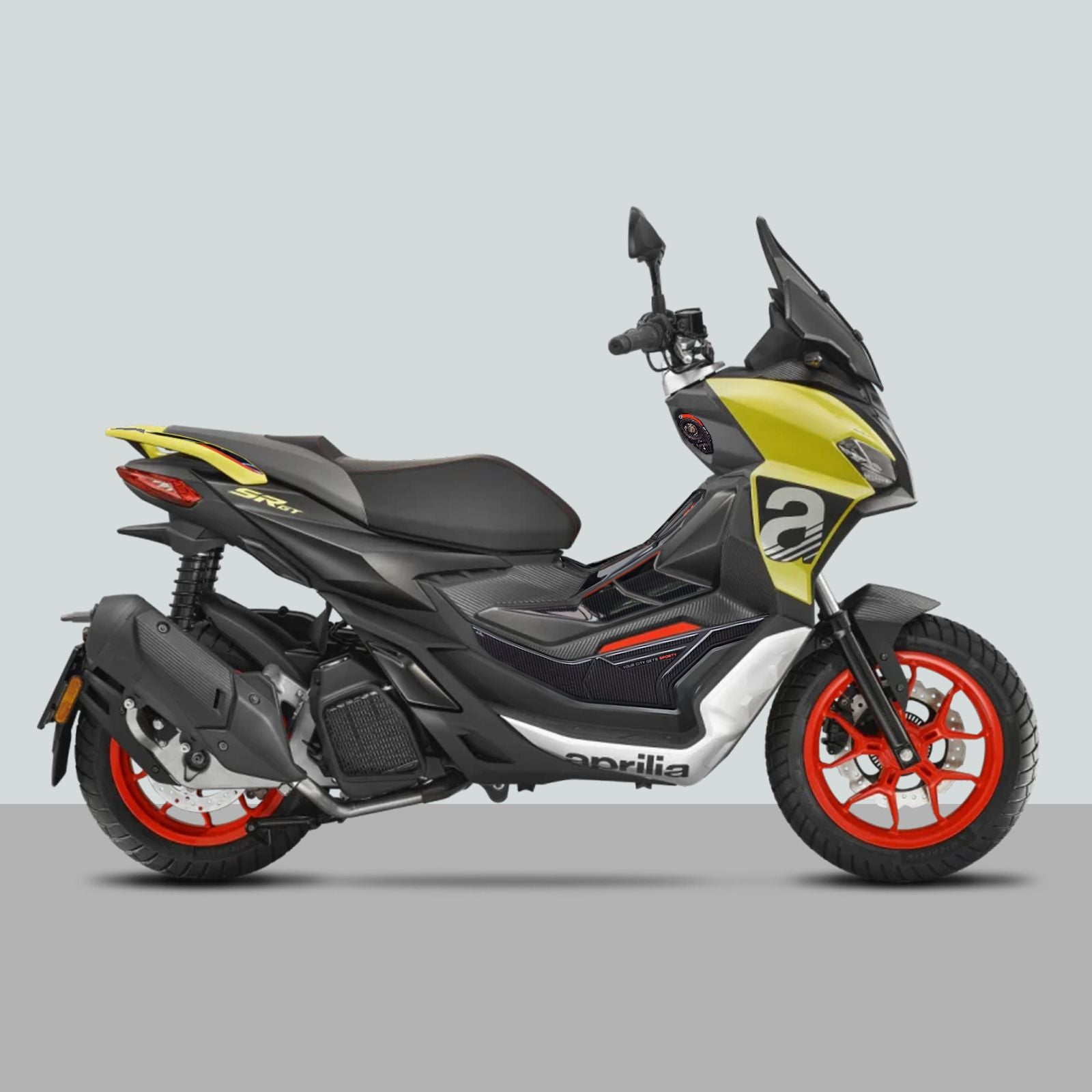 Resin Bike 3D Motorcycle Stickers - Full Kit | Aprilia SR 125 / SR 200 2022>2026 RB-1000690900009 - Pyramid Motorcycle Accessories