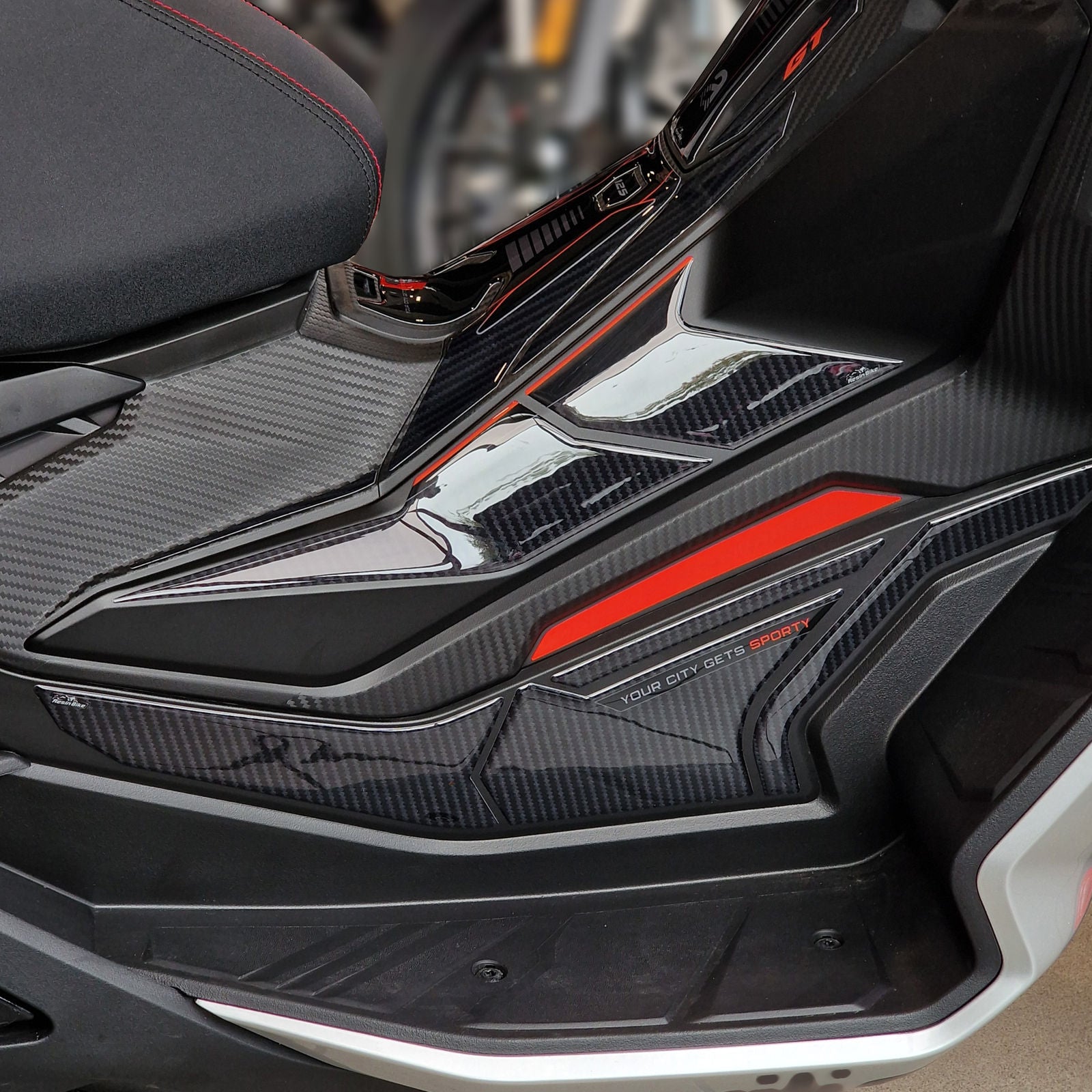 Resin Bike 3D Motorcycle Stickers - Full Kit | Aprilia SR 125 / SR 200 2022>2026 RB-1000690900009 - Pyramid Motorcycle Accessories