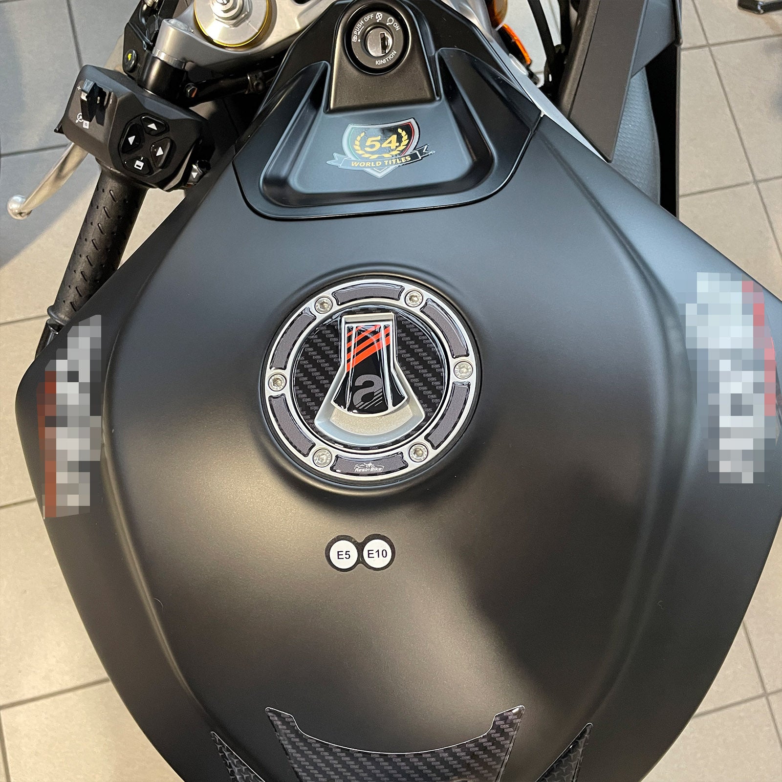 Resin Bike 3D Motorcycle Stickers - Frontal Area | Aprilia RS / Tuono 660 2020>2026 - Pyramid Motorcycle Accessories