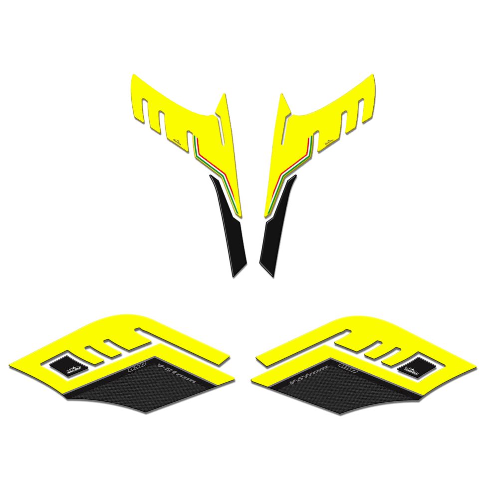 Resin Bike 3D Motorcycle Stickers - Basic Kit | Suzuki V-Strom 650 2017>2021 - Pyramid Motorcycle Accessories