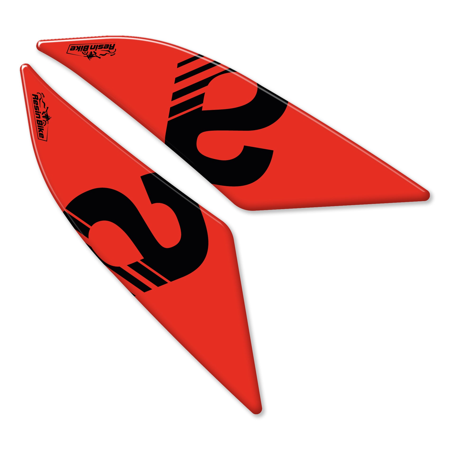 Resin Bike 3D Motorcycle Stickers - Passenger Handles | Aprilia RS/Tuono 660 2020>2026 - Pyramid Motorcycle Accessories