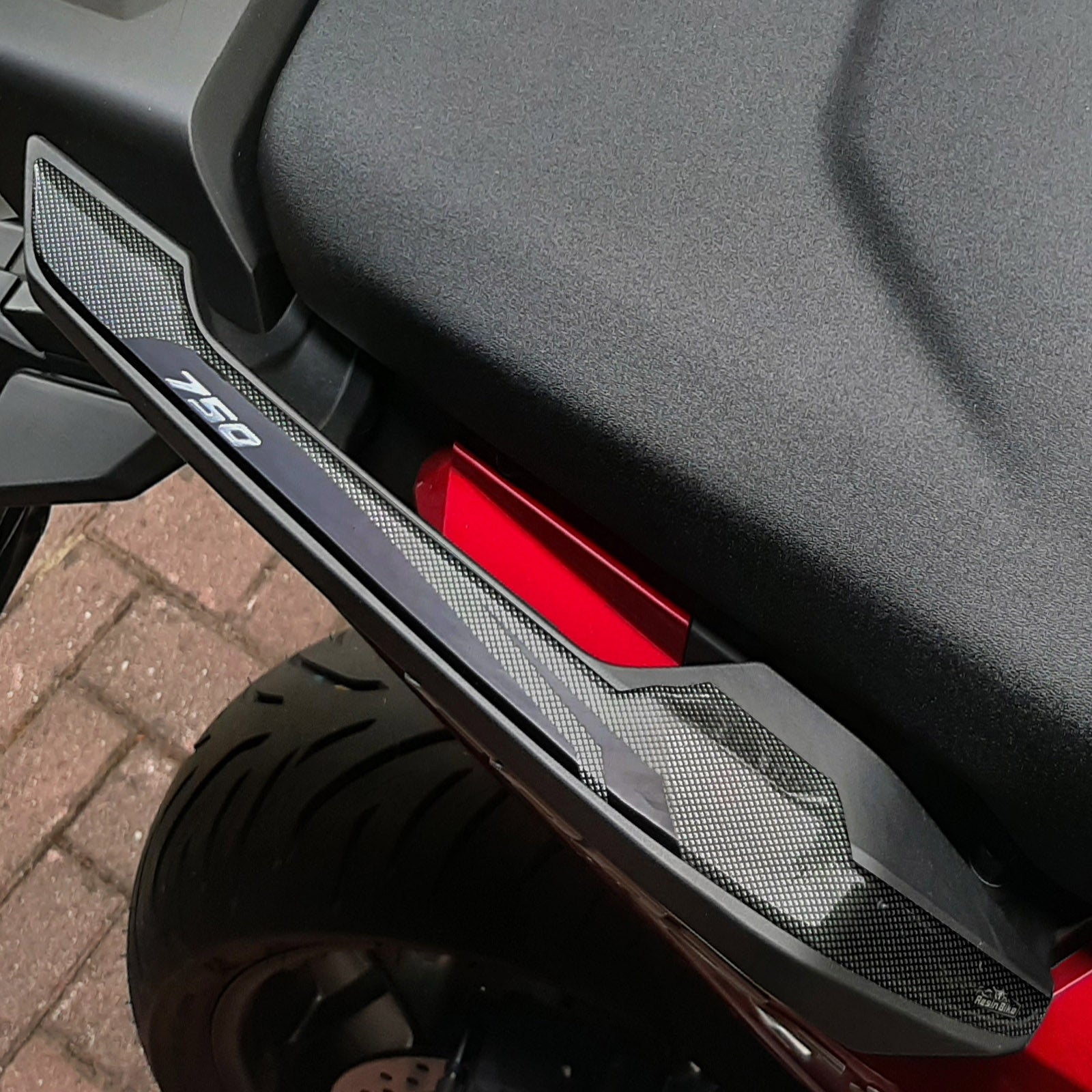Resin Bike 3D Motorcycle Stickers - Passenger Handles | Honda Forza 750 2021>2026 - Pyramid Motorcycle Accessories