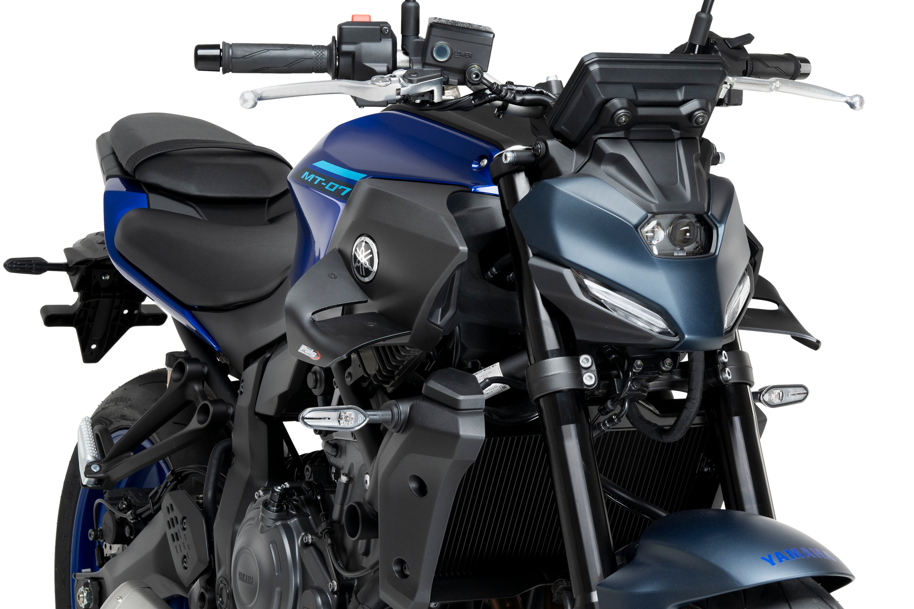 Puig D12 Side Downforce Wings | Matte Black | Yamaha MT-07 2025>Current - Pyramid Motorcycle Accessories
