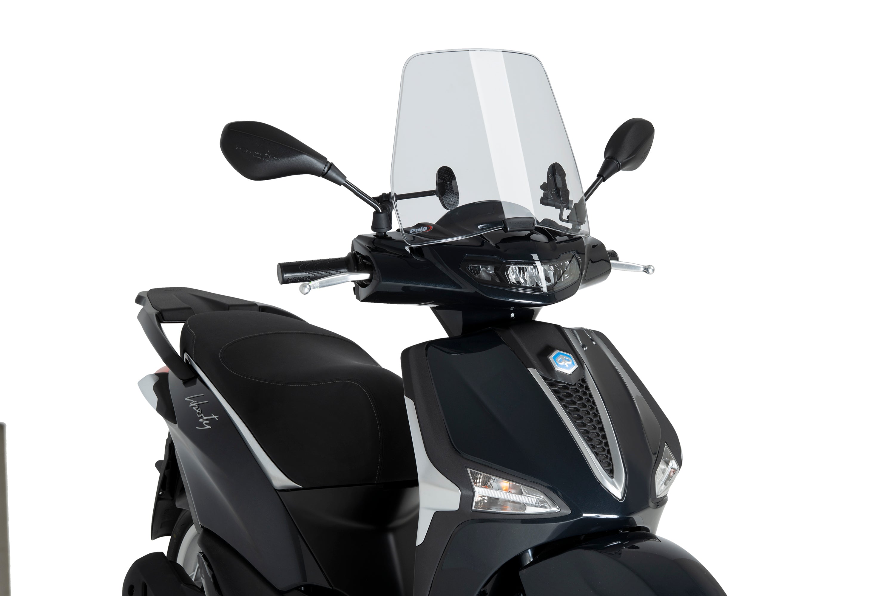 Puig Trafic Screen | Light Smoke | Piaggio Liberty 125 2025>Current - Pyramid Motorcycle Accessories