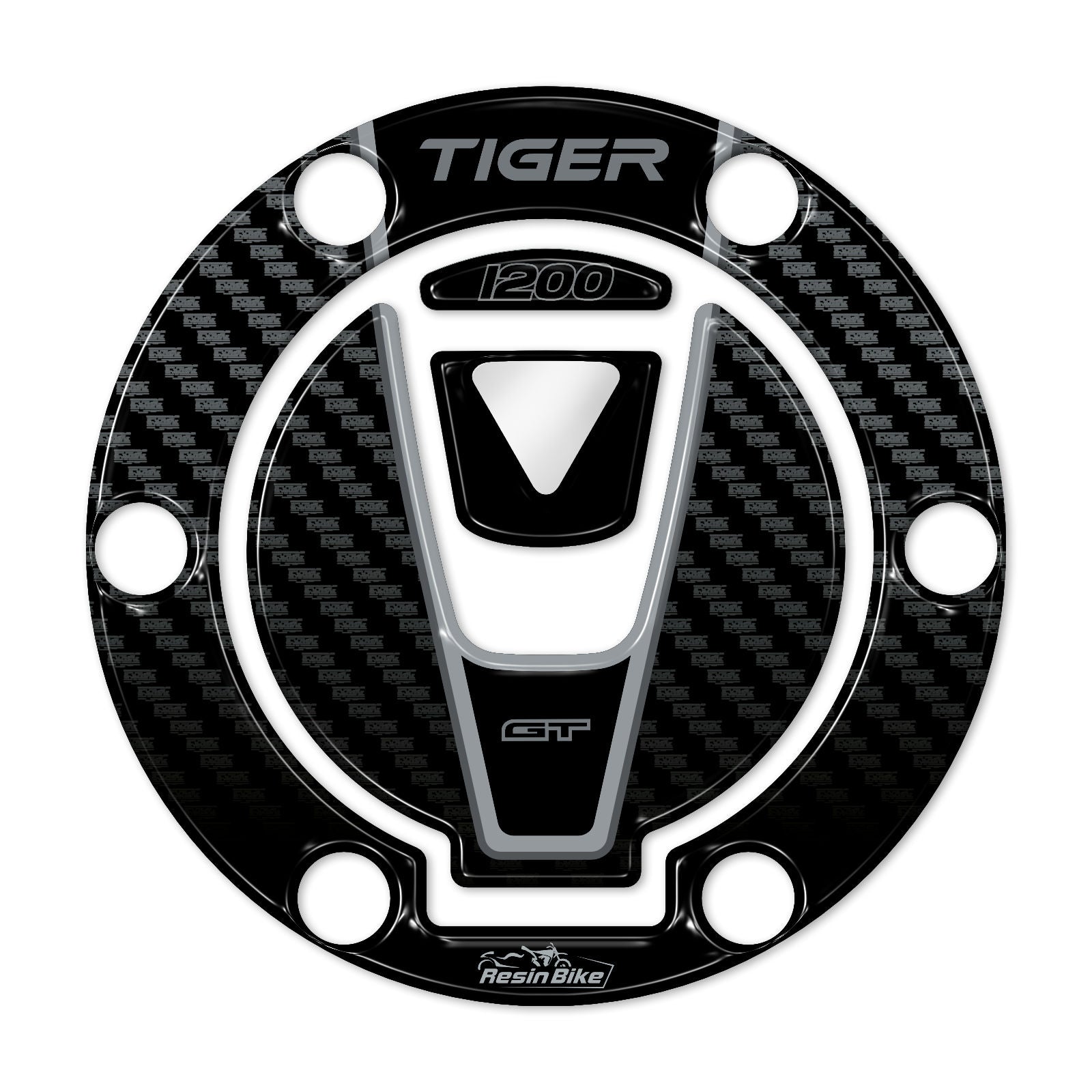 Resin Bike 3D Motorcycle Stickers - Fuel Cap | Triumph Tiger 1200 GT Pro 2022>2025 - Pyramid Motorcycle Accessories