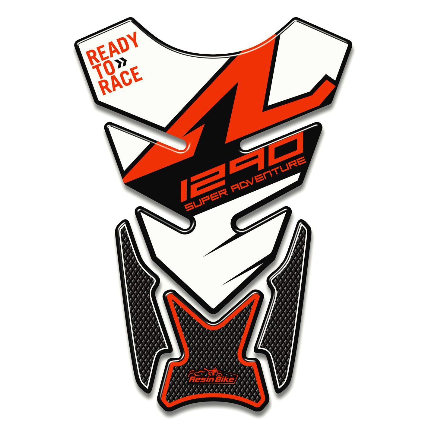 Resin Bike 3D Motorcycle Stickers - Tank Pad | KTM 1290 Super Adventure R 2017>2020 - Pyramid Motorcycle Accessories
